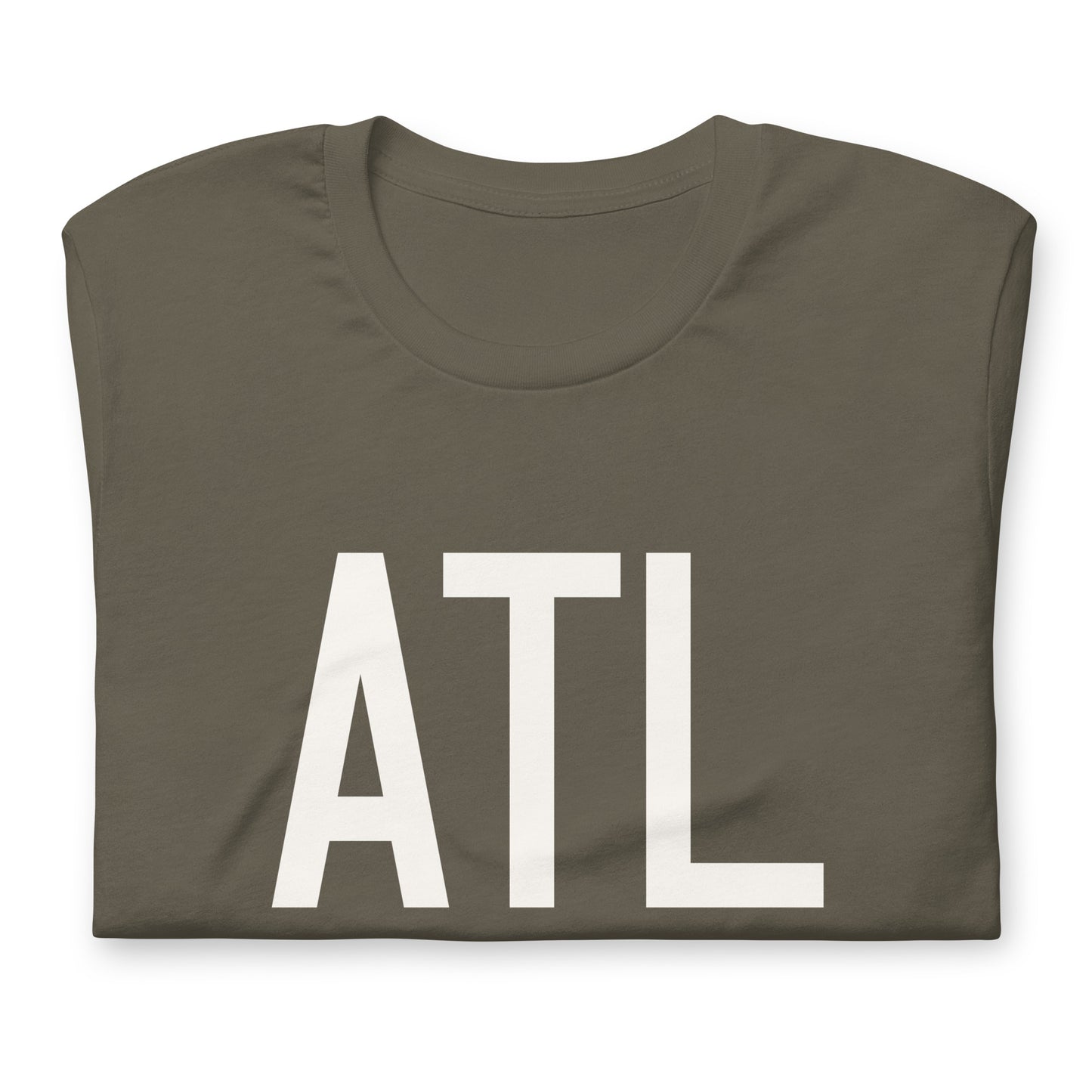 Airport Code T-Shirt - White Graphic • ATL Atlanta • YHM Designs - Image 03