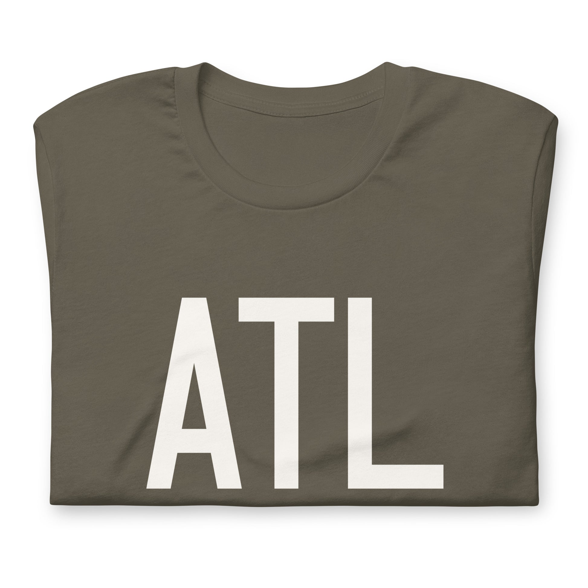 Airport Code T-Shirt - White Graphic • ATL Atlanta • YHM Designs - Image 03