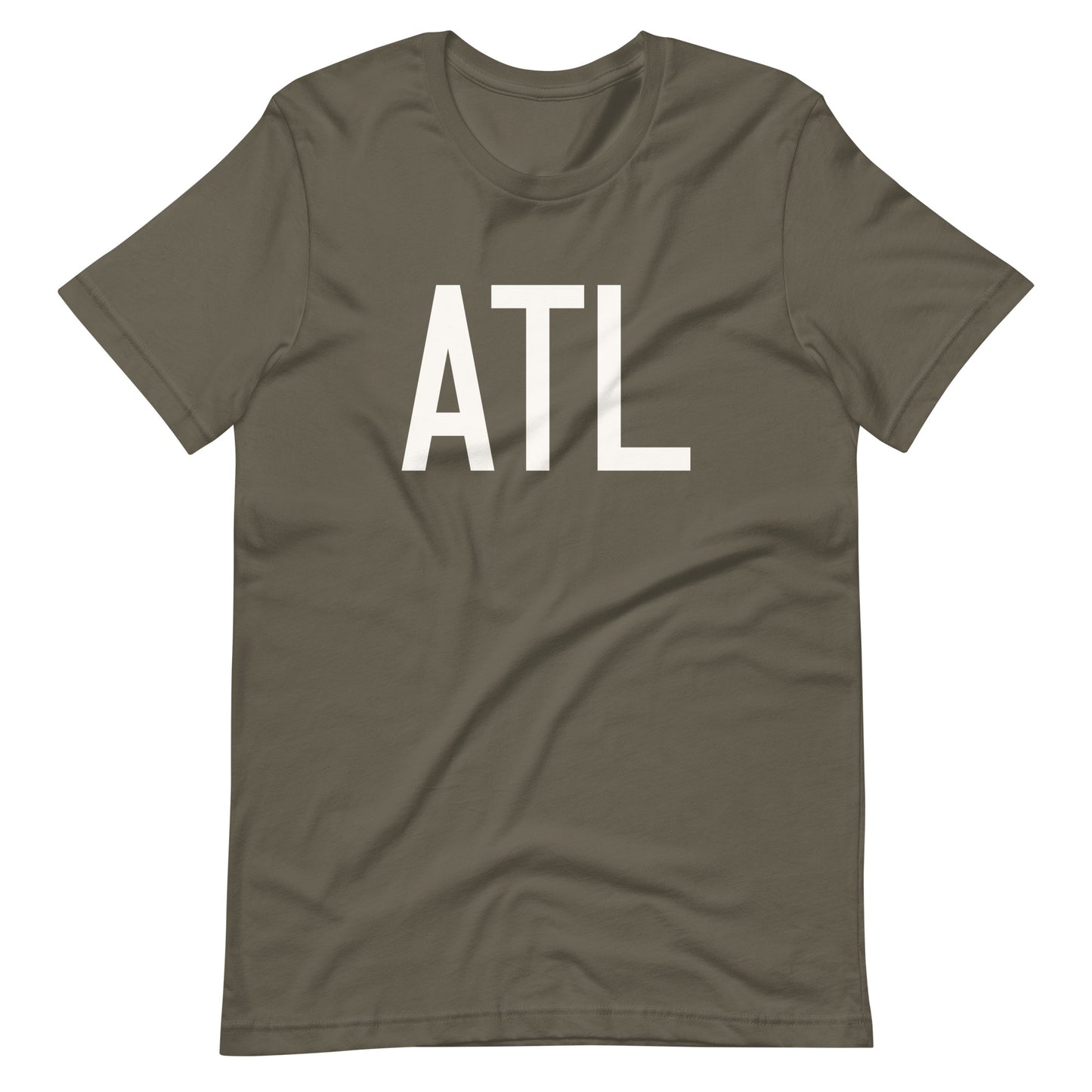Airport Code T-Shirt - White Graphic • ATL Atlanta • YHM Designs - Image 04