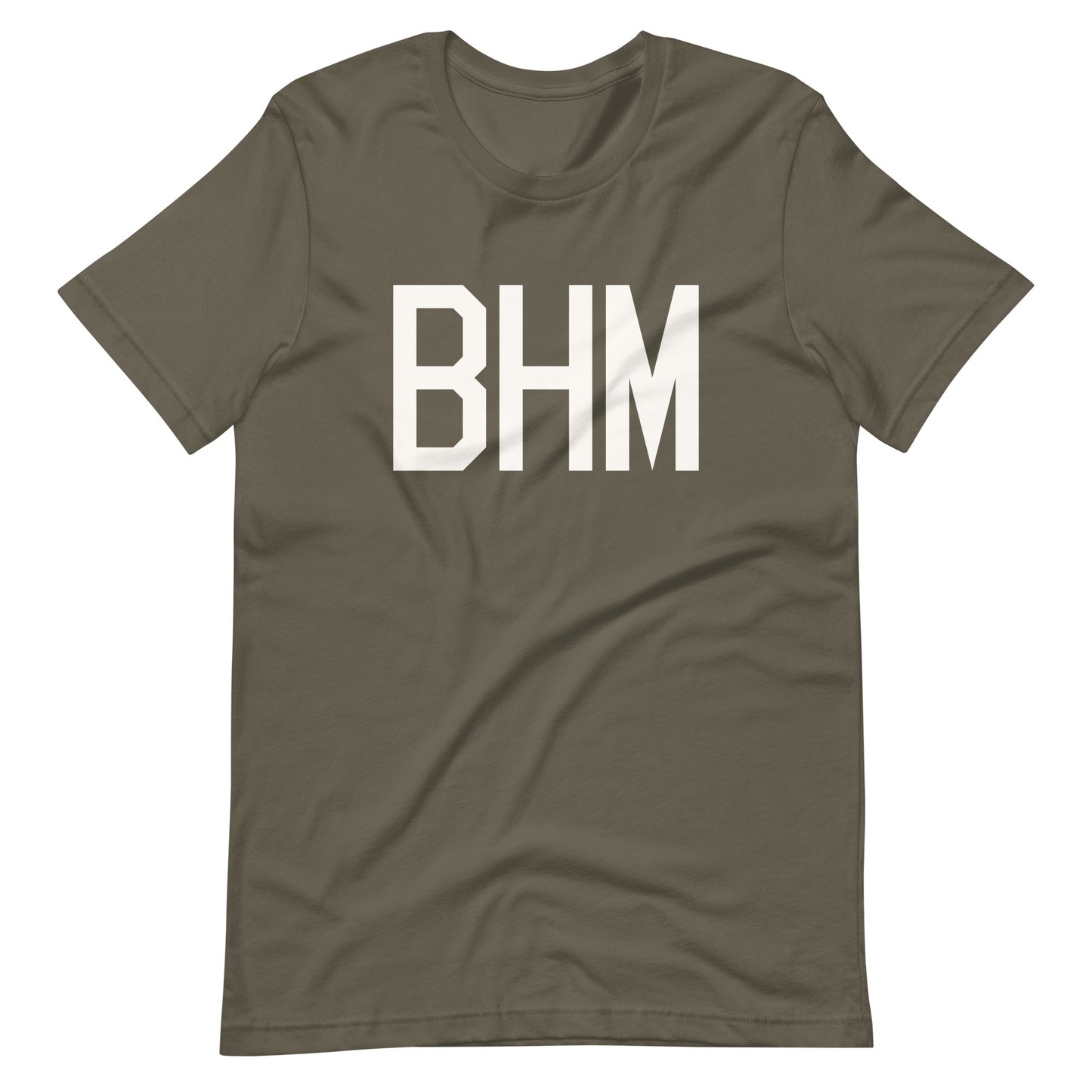 Airport Code T-Shirt - White Graphic • BHM Birmingham • YHM Designs - Image 04