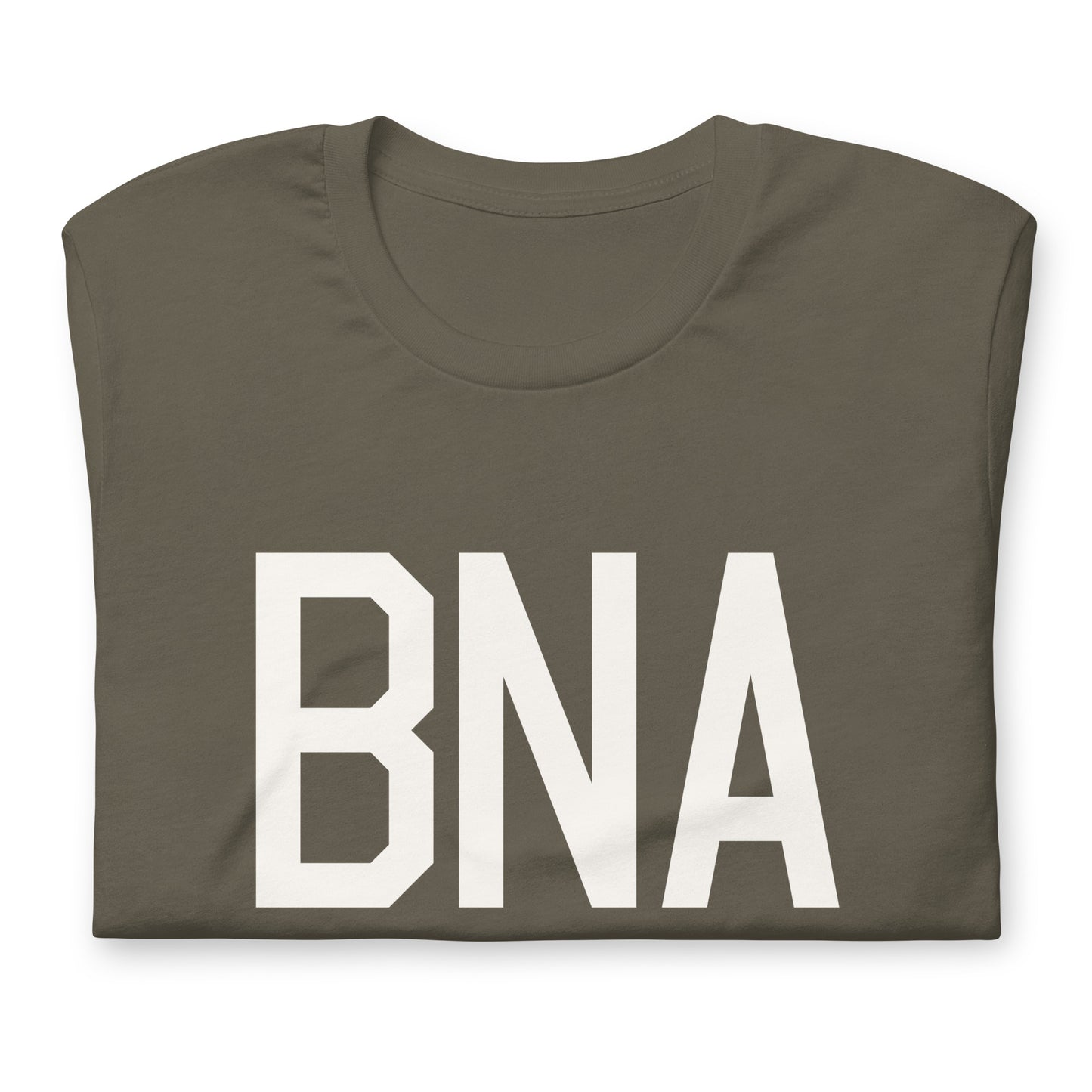Airport Code T-Shirt - White Graphic • BNA Nashville • YHM Designs - Image 03