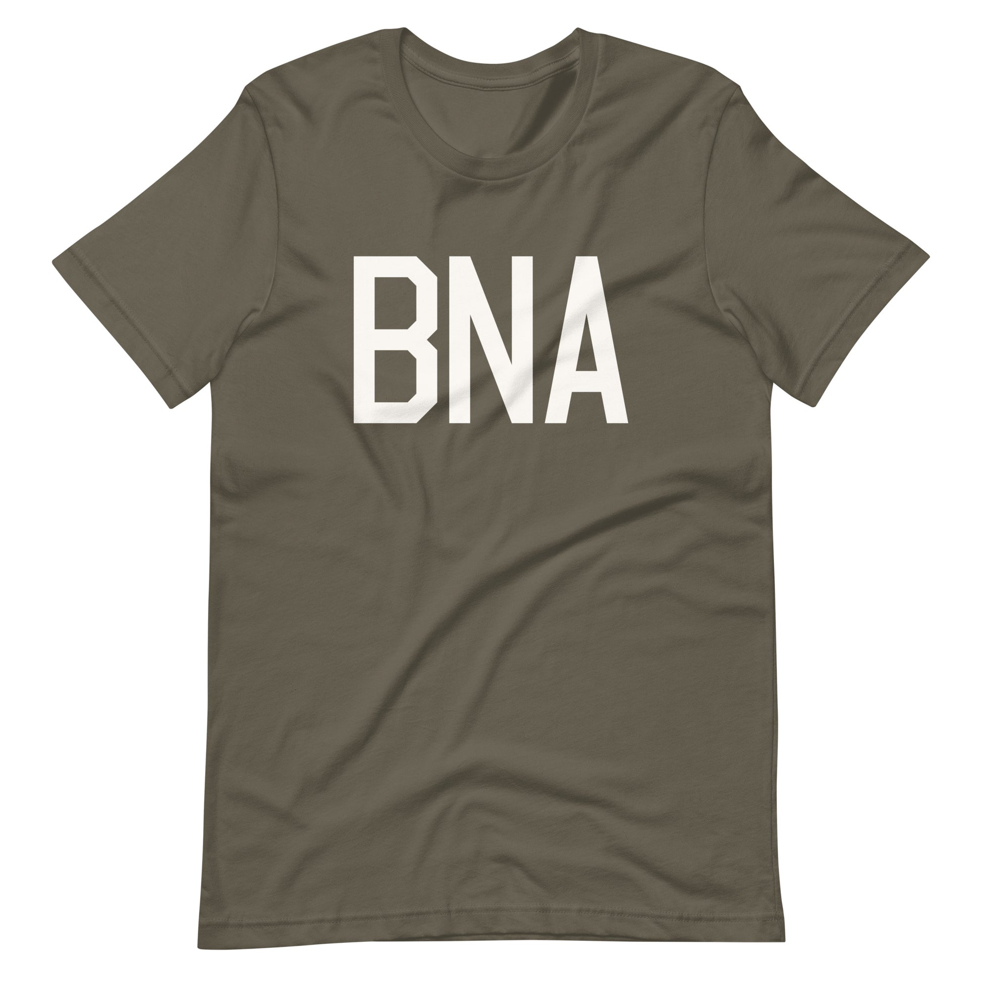 Airport Code T-Shirt - White Graphic • BNA Nashville • YHM Designs - Image 04
