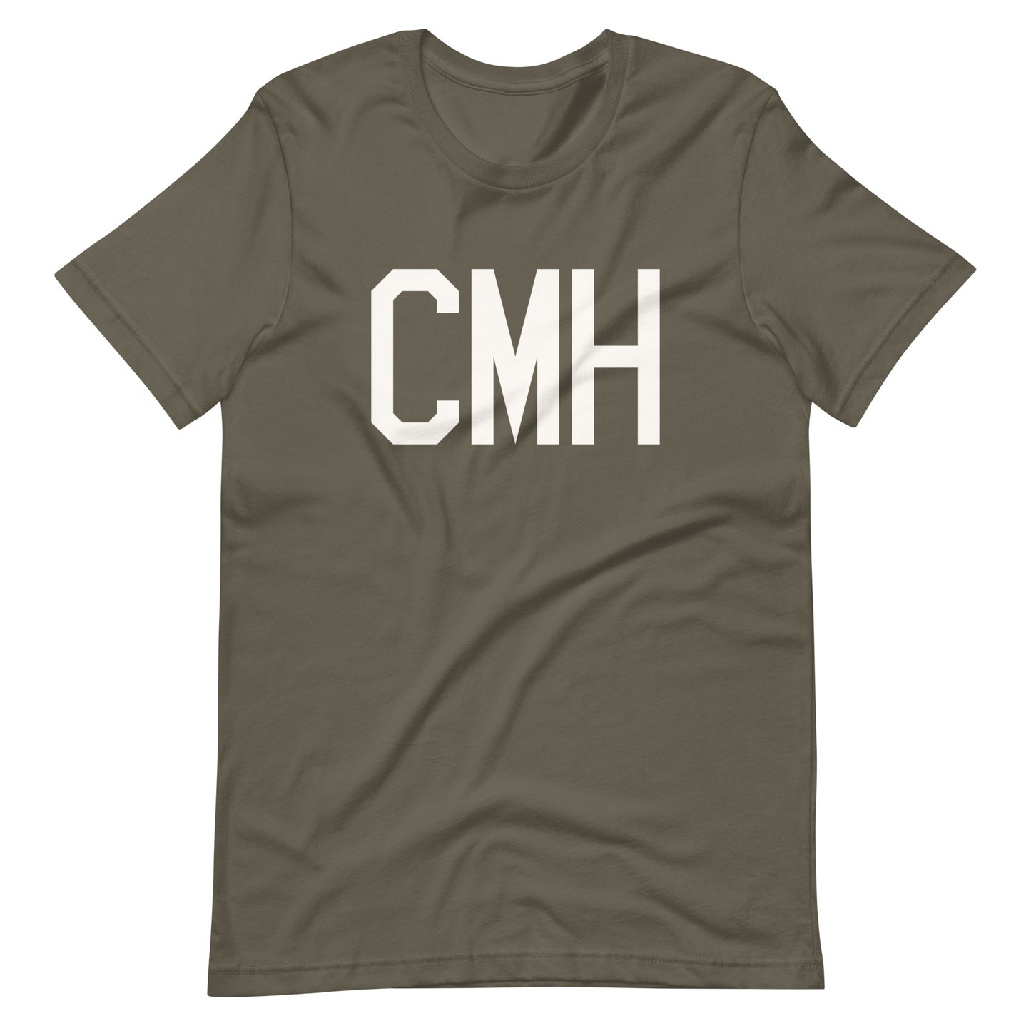 Airport Code T-Shirt - White Graphic • CMH Columbus • YHM Designs - Image 04
