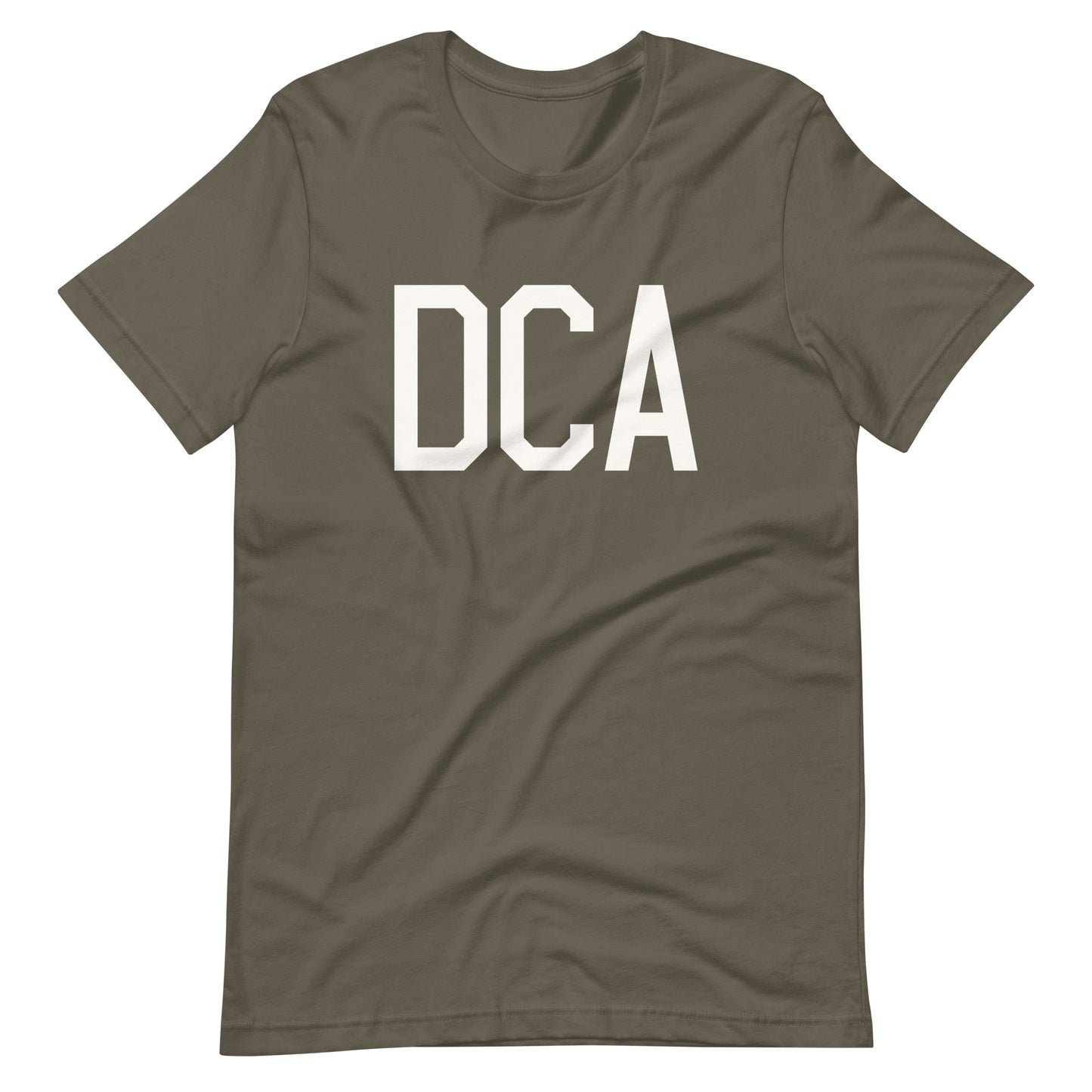 Airport Code T-Shirt - White Graphic • DCA Washington • YHM Designs - Image 04