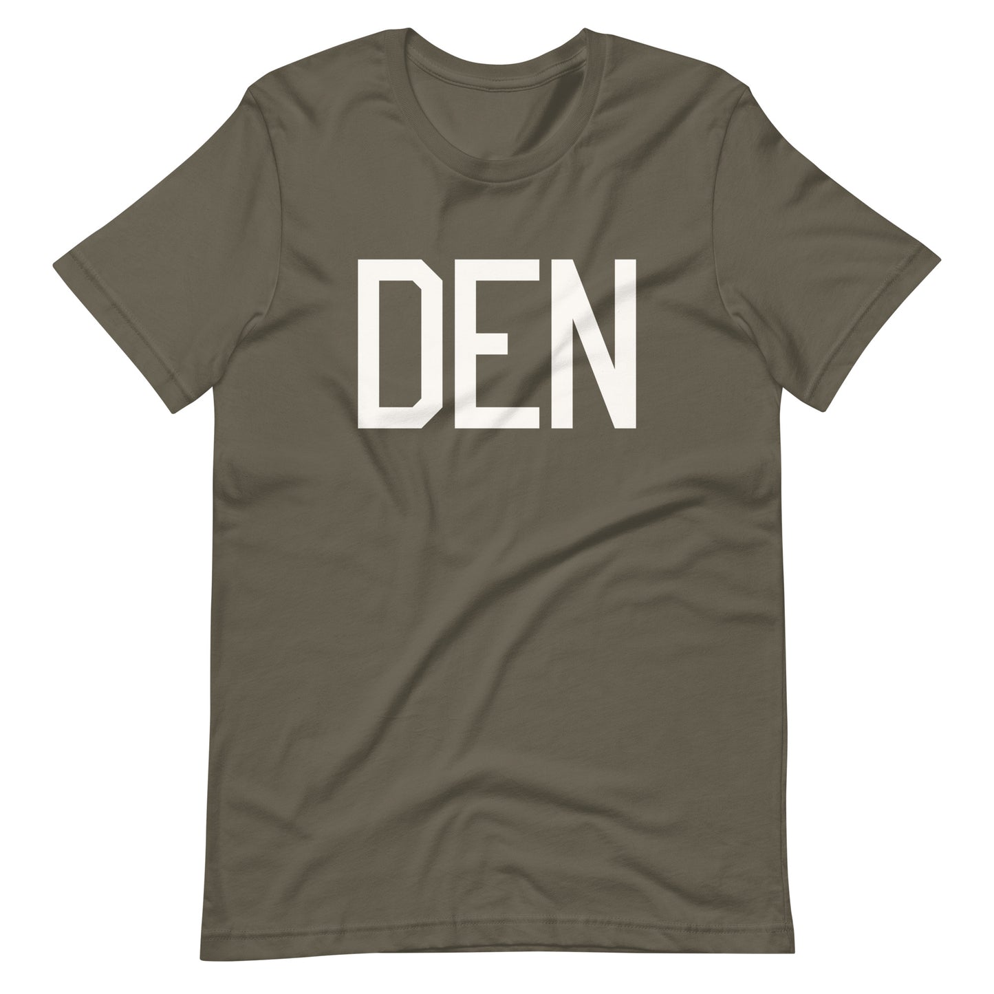 Airport Code T-Shirt - White Graphic • DEN Denver • YHM Designs - Image 04