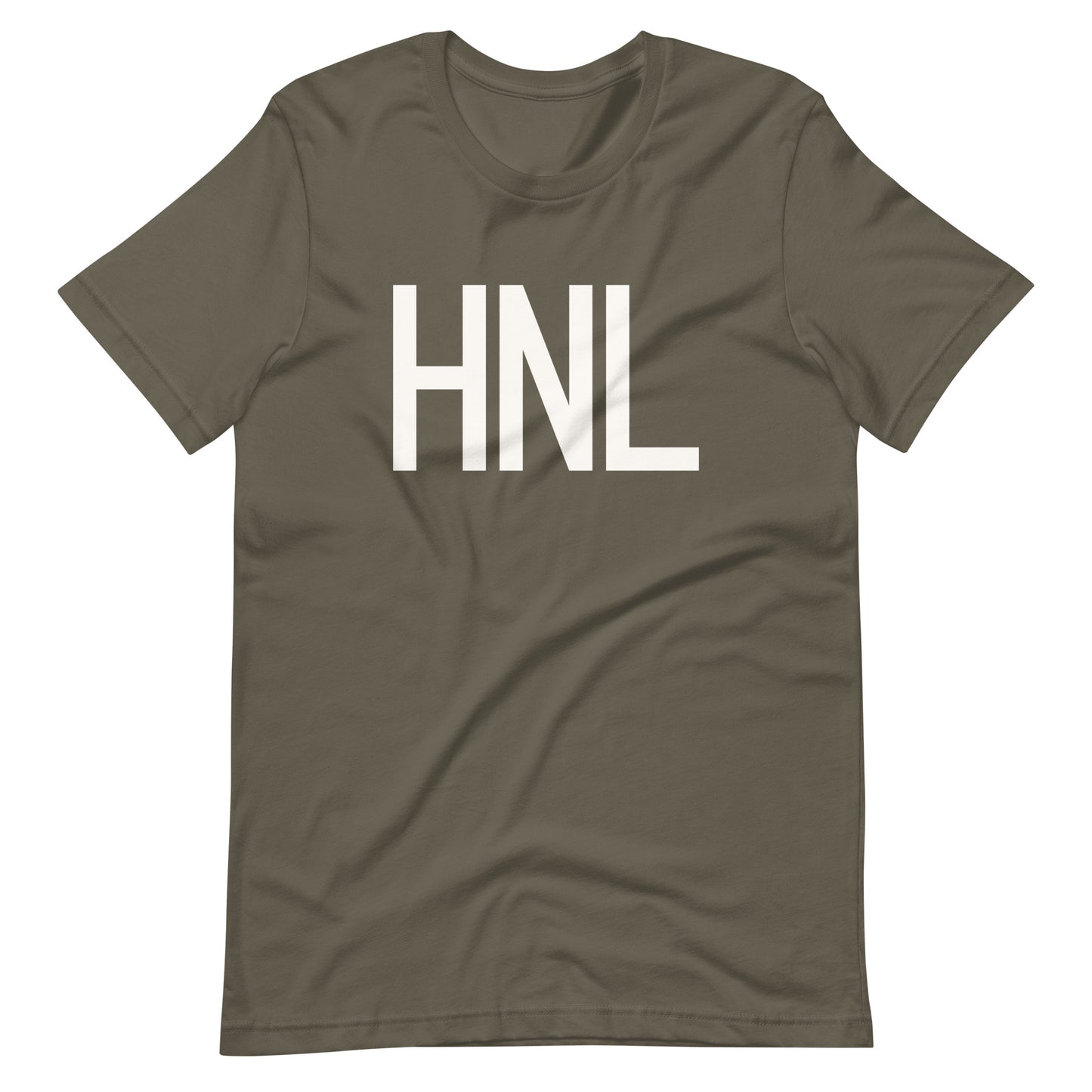 Airport Code T-Shirt - White Graphic • HNL Honolulu • YHM Designs - Image 04
