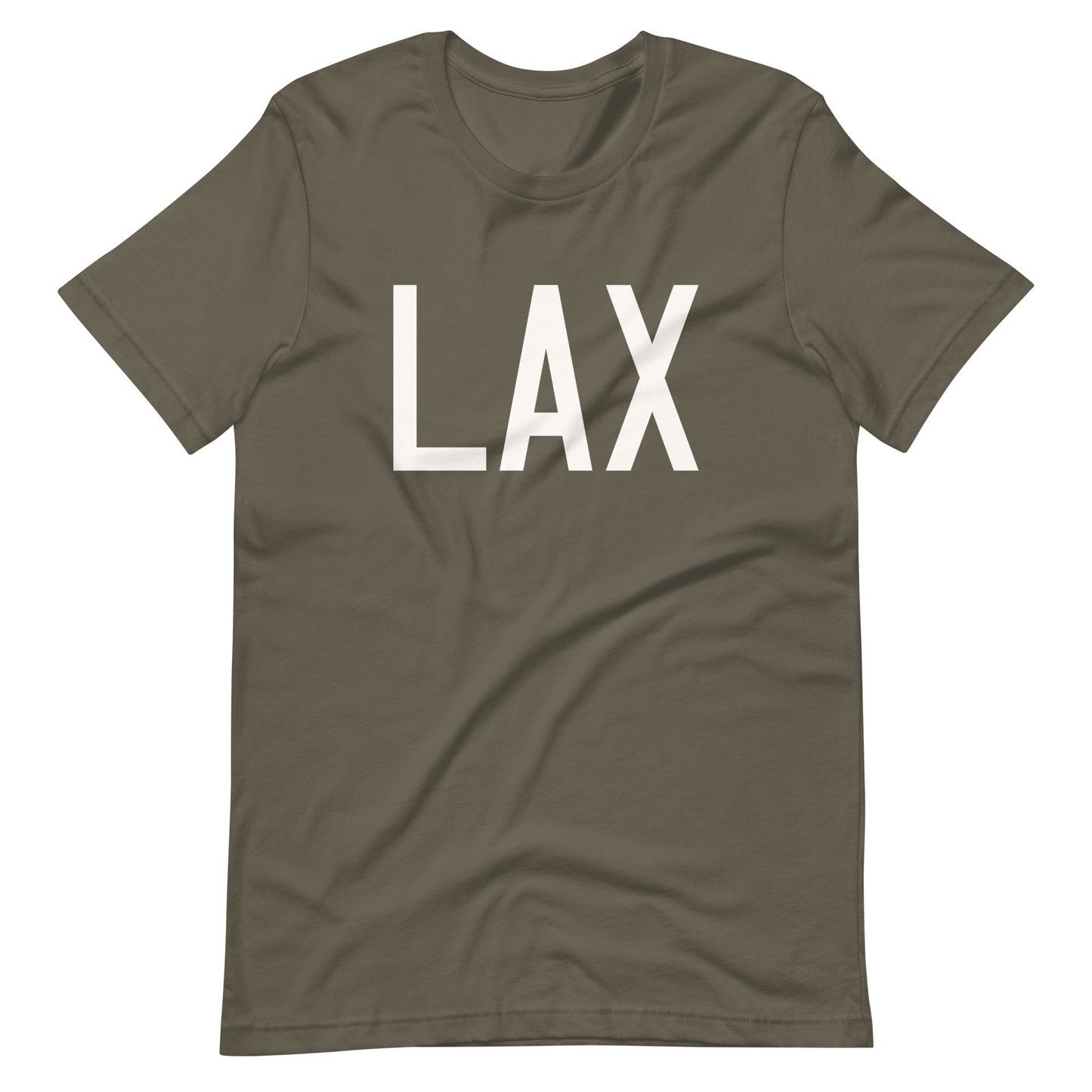 Airport Code T-Shirt - White Graphic • LAX Los Angeles • YHM Designs - Image 04