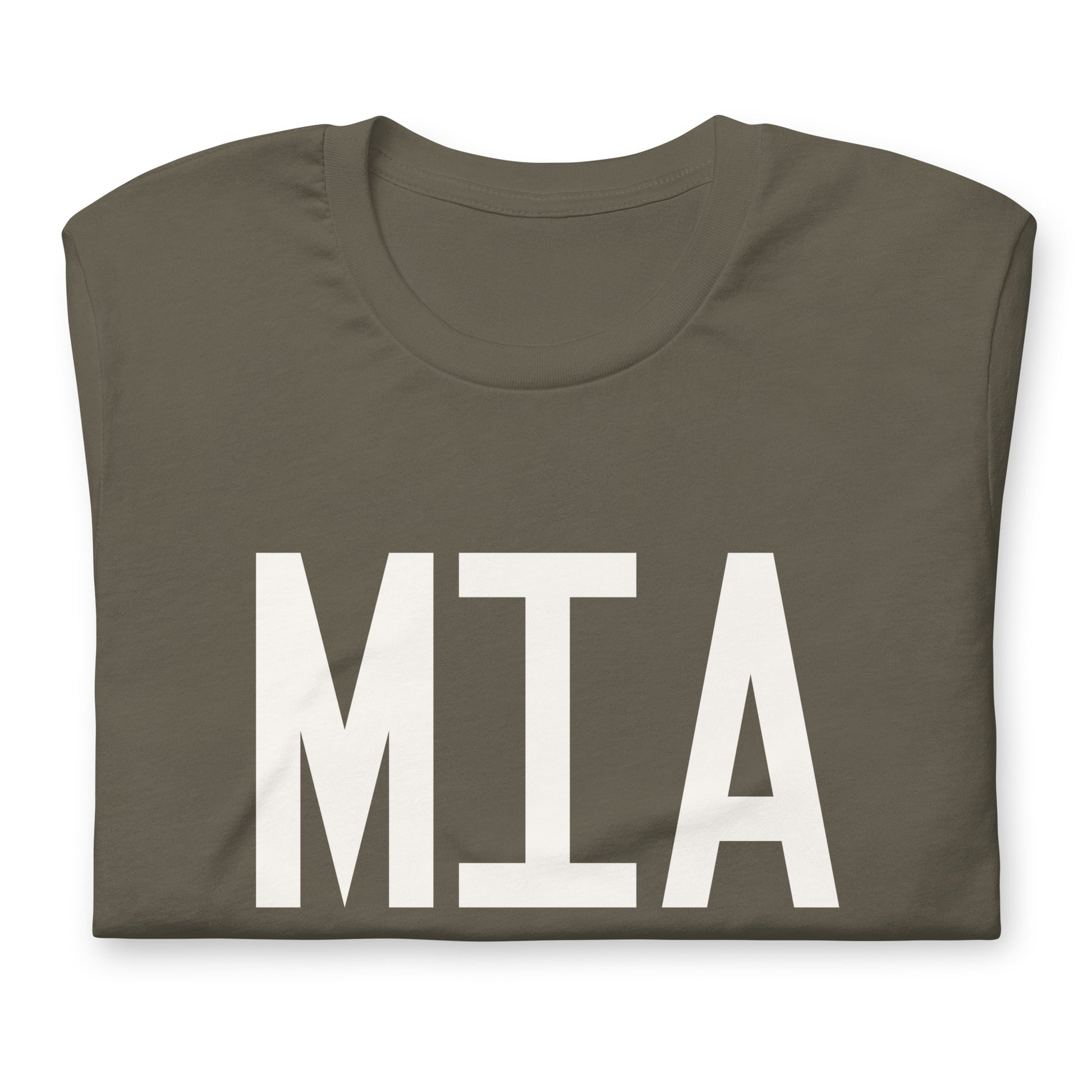 Airport Code T-Shirt - White Graphic • MIA Miami • YHM Designs - Image 03