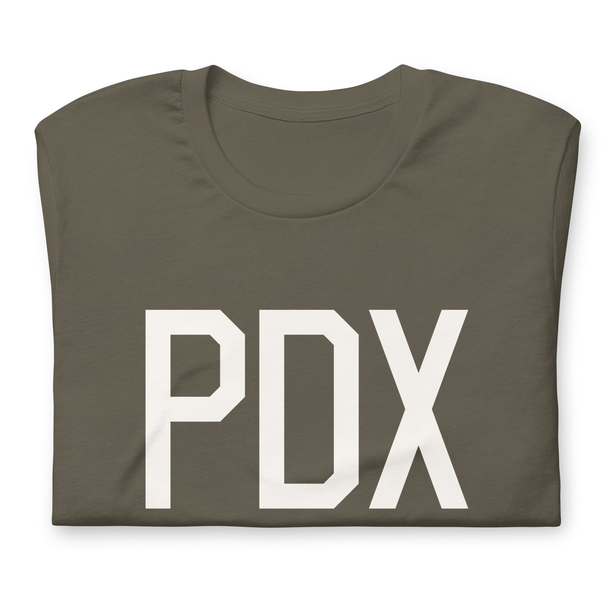 Airport Code T-Shirt - White Graphic • PDX Portland • YHM Designs - Image 03