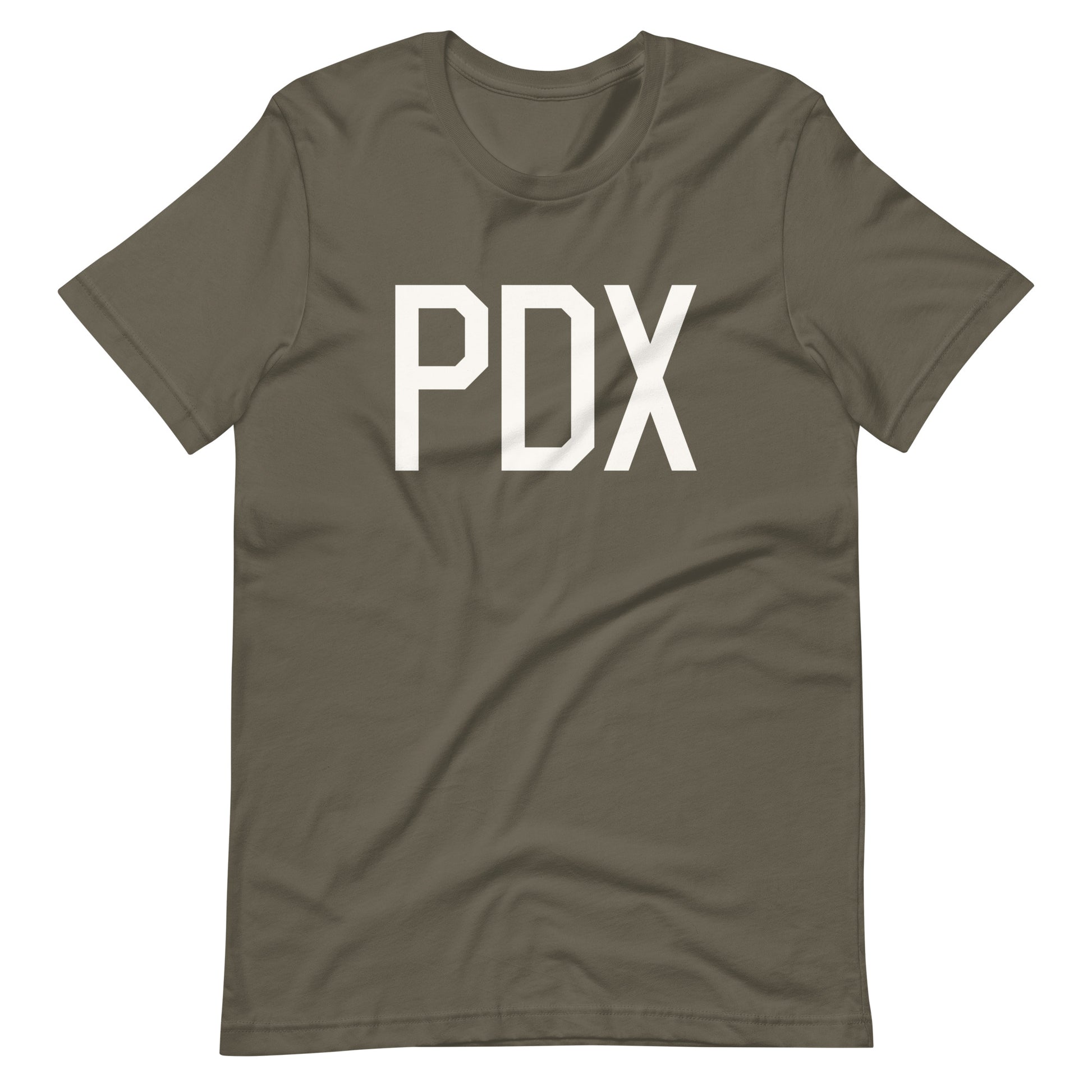 Airport Code T-Shirt - White Graphic • PDX Portland • YHM Designs - Image 04