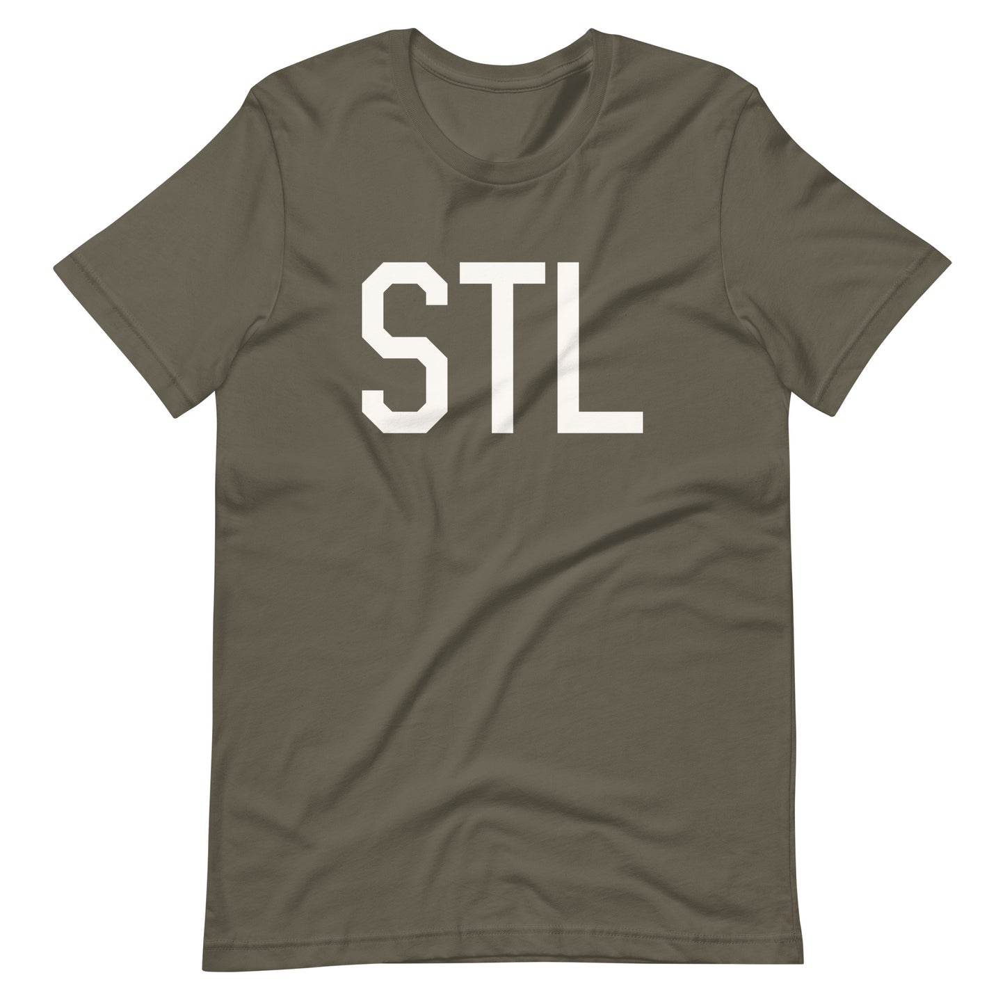 Airport Code T-Shirt - White Graphic • STL St. Louis • YHM Designs - Image 04