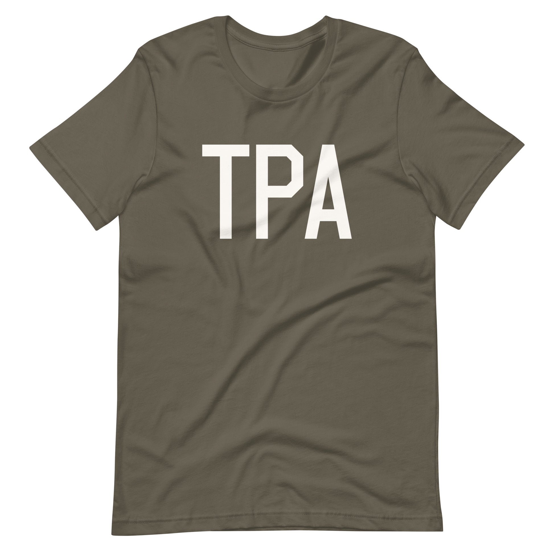 Airport Code T-Shirt - White Graphic • TPA Tampa • YHM Designs - Image 04
