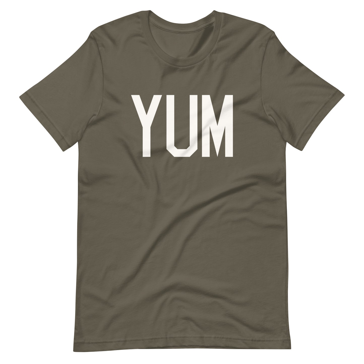 Airport Code T-Shirt - White Graphic • YUM Yuma • YHM Designs - Image 04