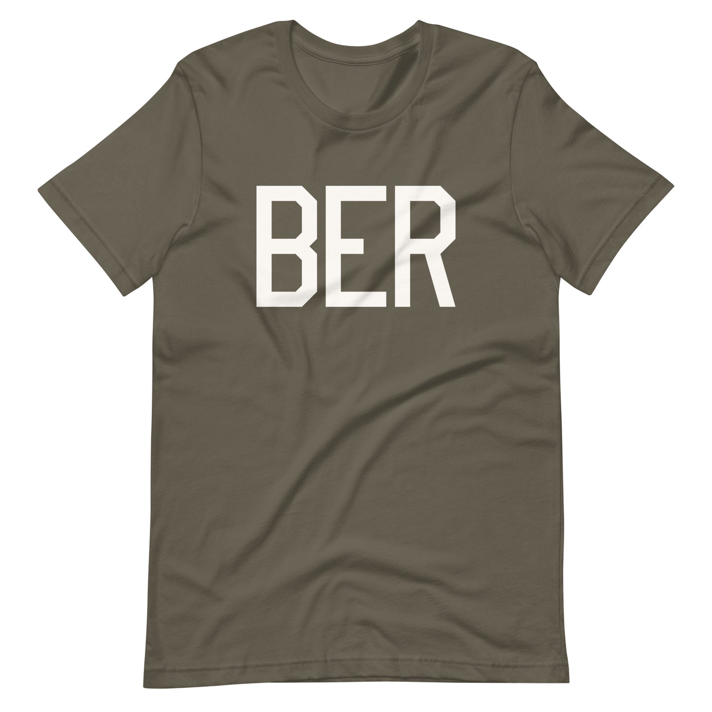 Airport Code T-Shirt - White Graphic • BER Berlin • YHM Designs - Image 04