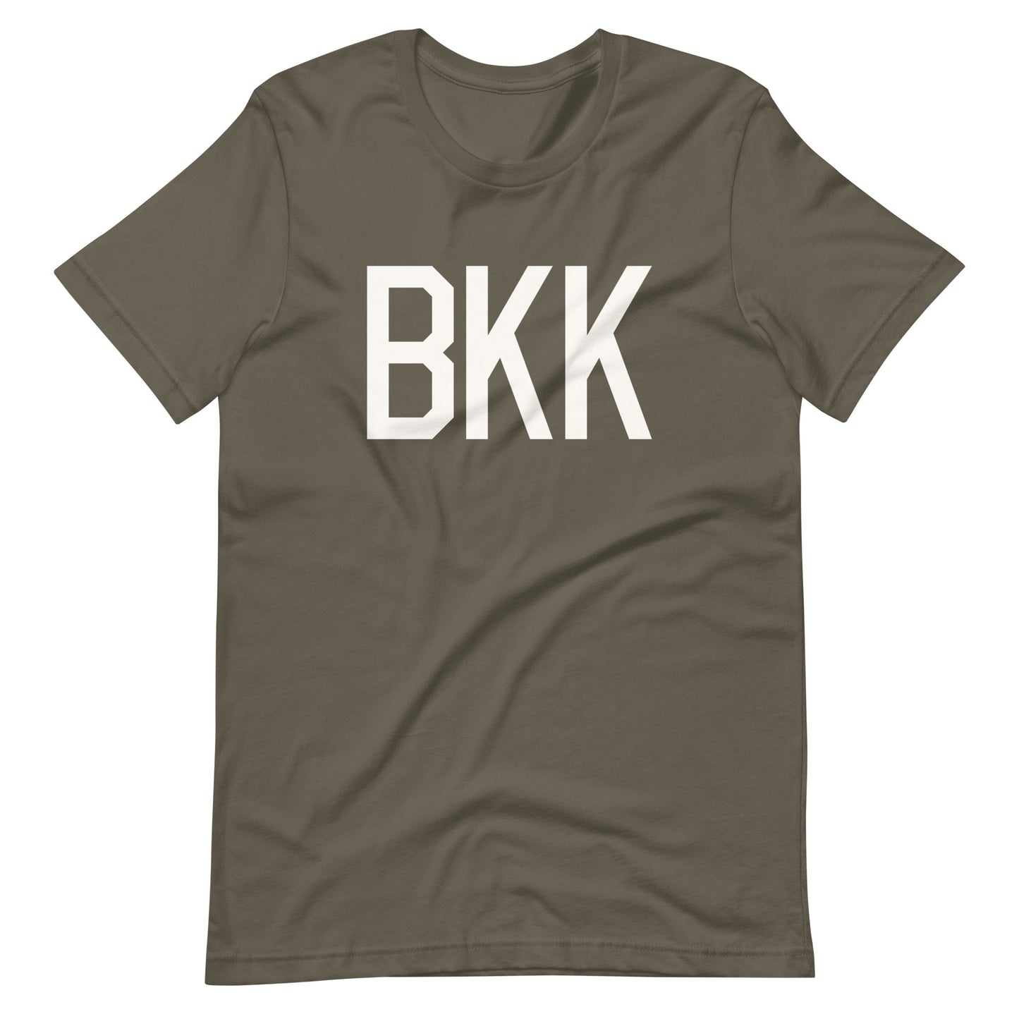 Airport Code T-Shirt - White Graphic • BKK Bangkok • YHM Designs - Image 04