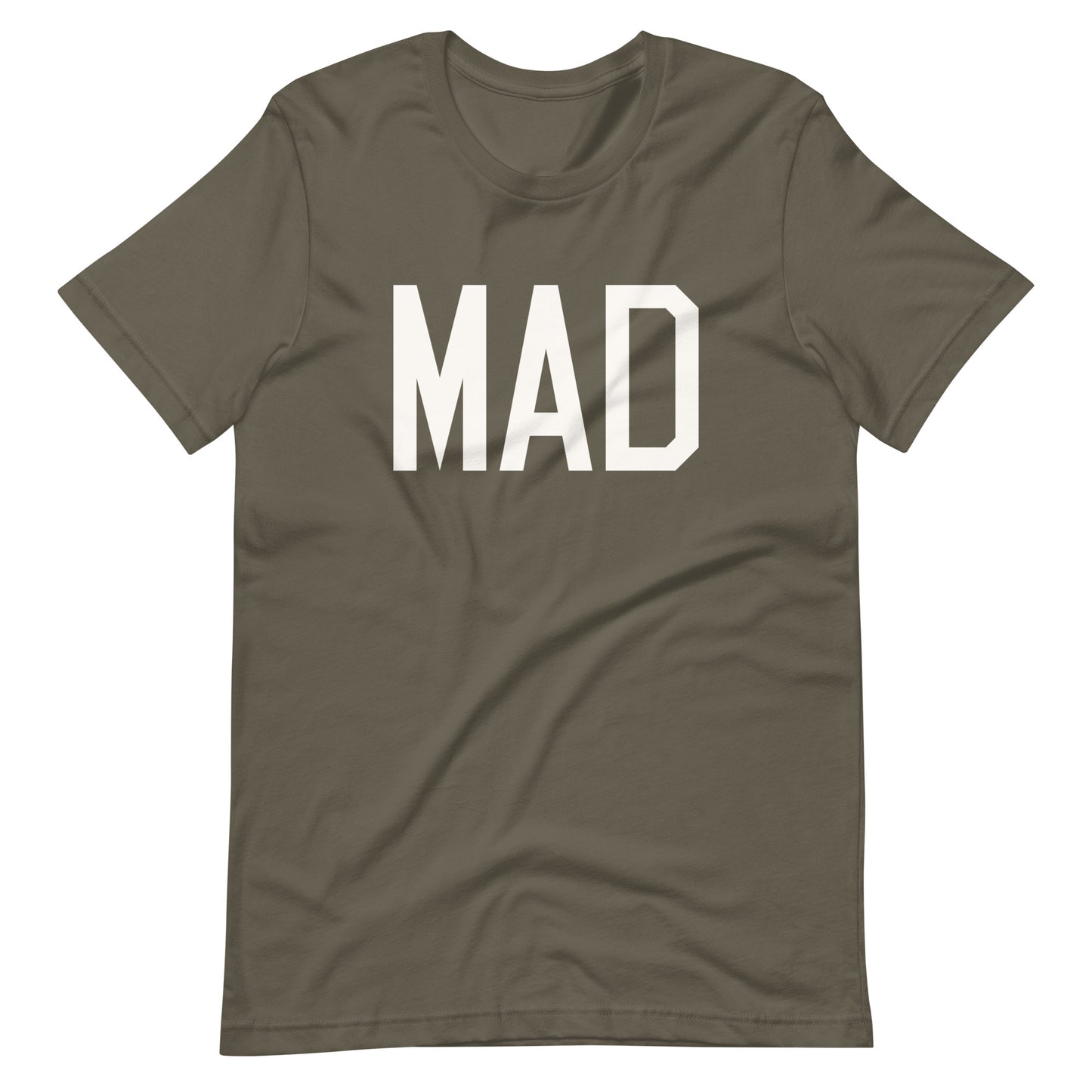 Airport Code T-Shirt - White Graphic • MAD Madrid • YHM Designs - Image 04