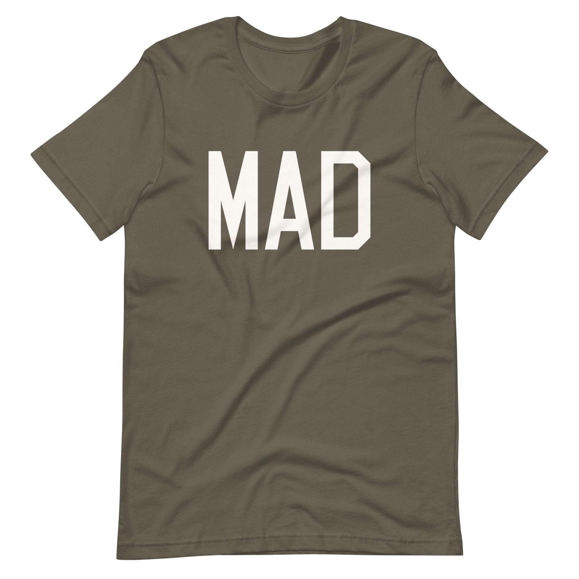 Airport Code T-Shirt - White Graphic • MAD Madrid • YHM Designs - Image 04