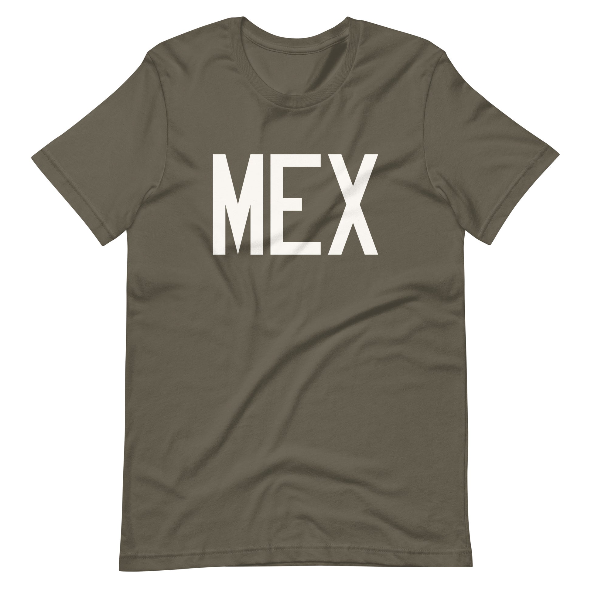 Airport Code T-Shirt - White Graphic • MEX Mexico City • YHM Designs - Image 04