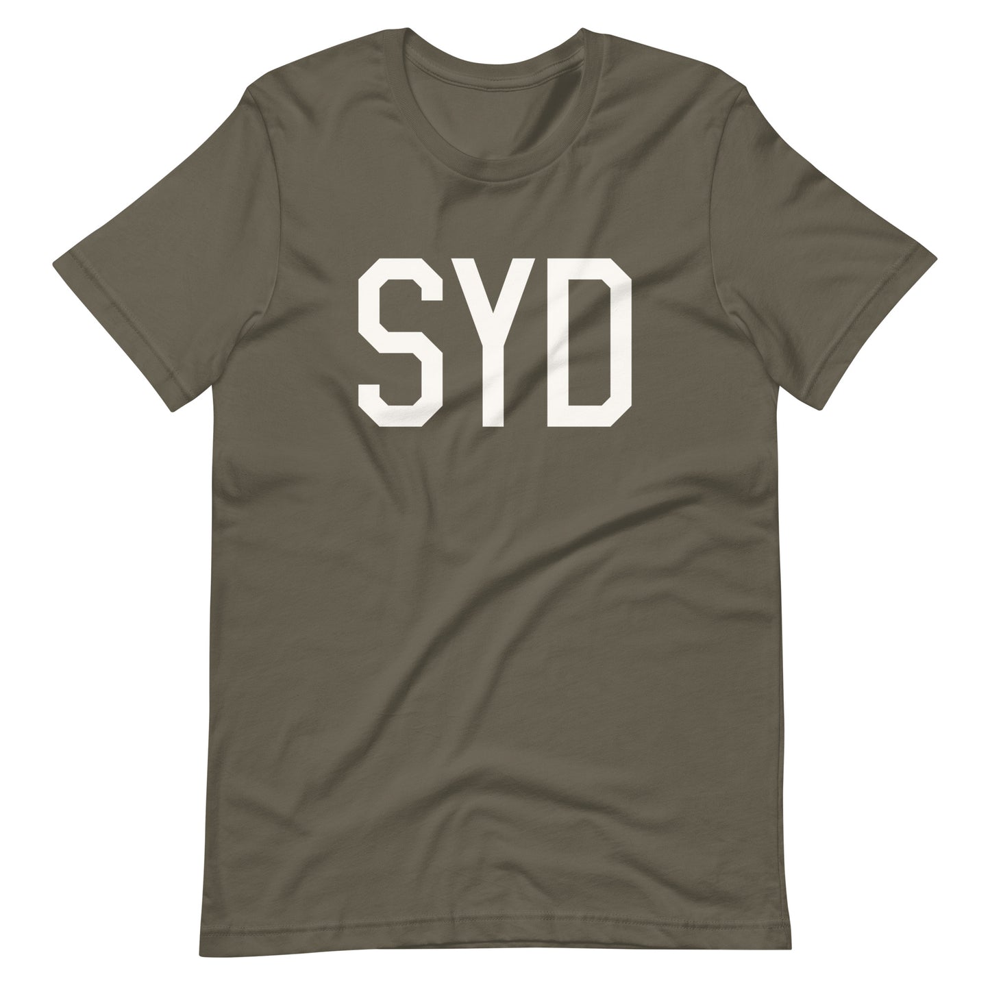 Airport Code T-Shirt - White Graphic • SYD Sydney • YHM Designs - Image 04