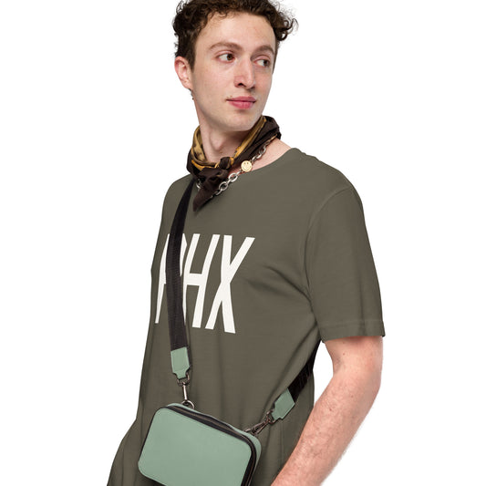 Airport Code T-Shirt - White Graphic • PHX Phoenix • YHM Designs - Image 02