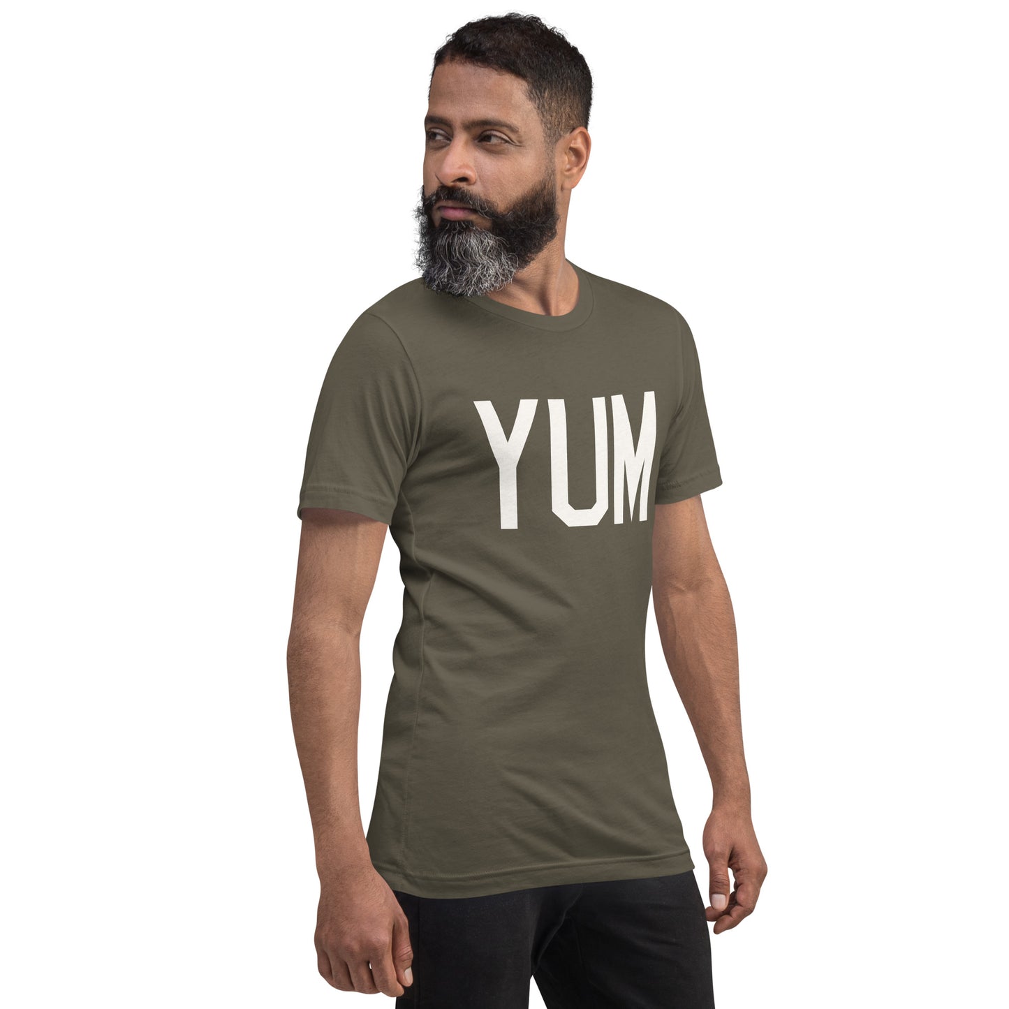 Airport Code T-Shirt - White Graphic • YUM Yuma • YHM Designs - Image 06