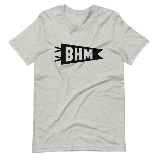 Airport Code T-Shirt - Black Graphic • BHM Birmingham • YHM Designs - Image 01