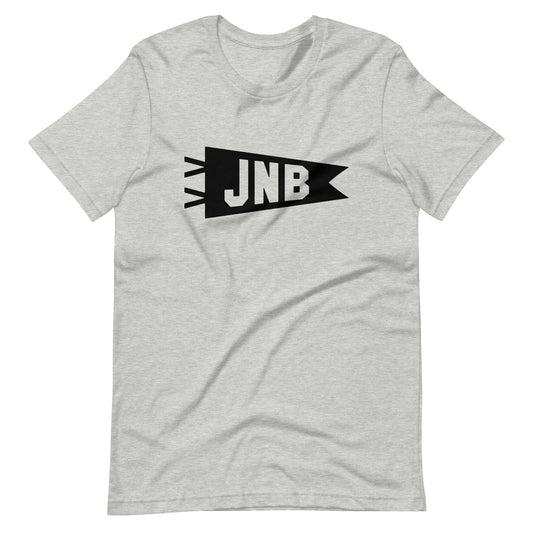Airport Code T-Shirt - Black Graphic • JNB Johannesburg • YHM Designs - Image 01