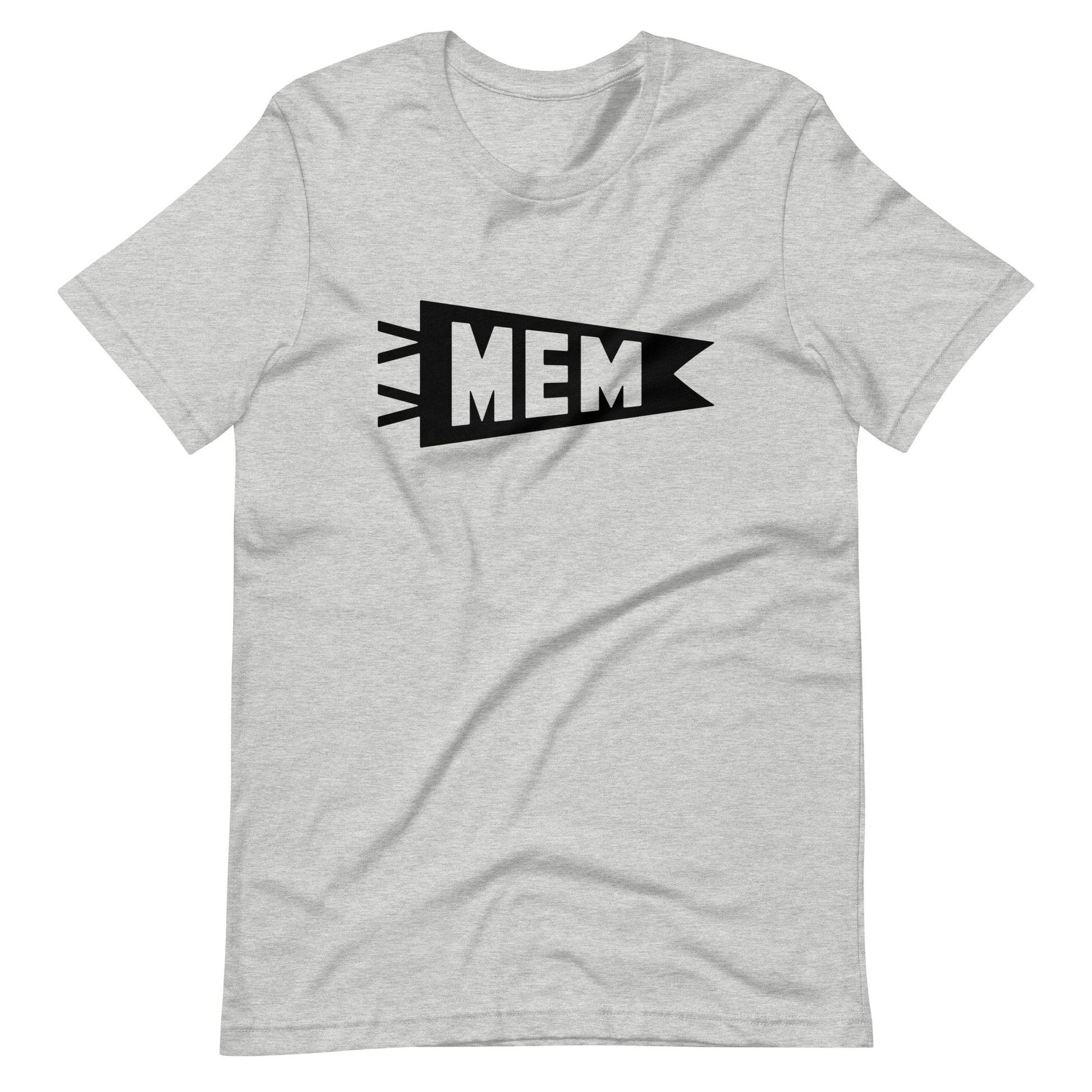 Airport Code T-Shirt - Black Graphic • MEM Memphis • YHM Designs - Image 01