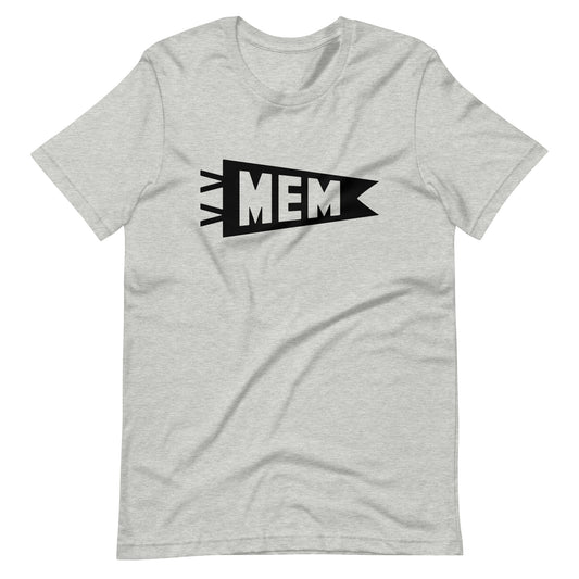 Airport Code T-Shirt - Black Graphic • MEM Memphis • YHM Designs - Image 01