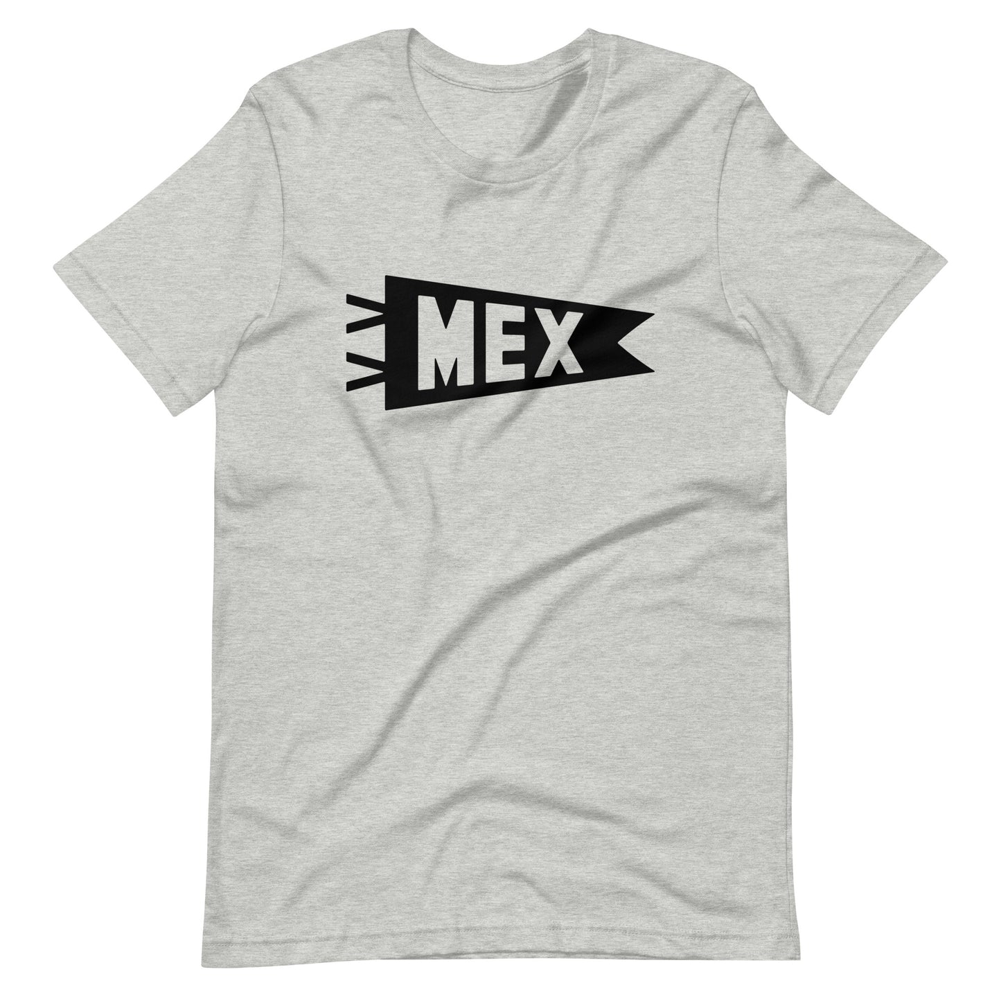 MEX Mexico City Unisex T-Shirt • Banner Design in Black • YHM Designs - Image 01