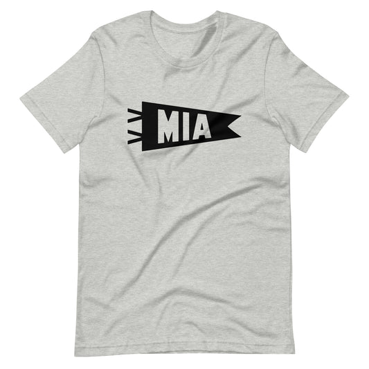 Airport Code T-Shirt - Black Graphic • MIA Miami • YHM Designs - Image 01