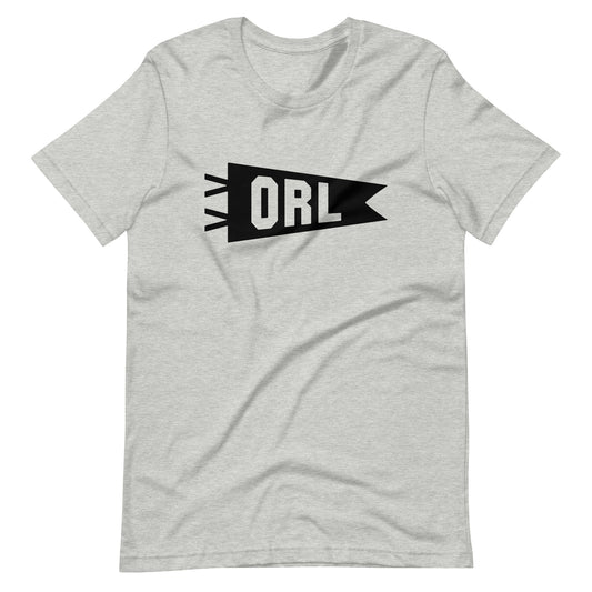 Airport Code T-Shirt - Black Graphic • ORL Orlando • YHM Designs - Image 01