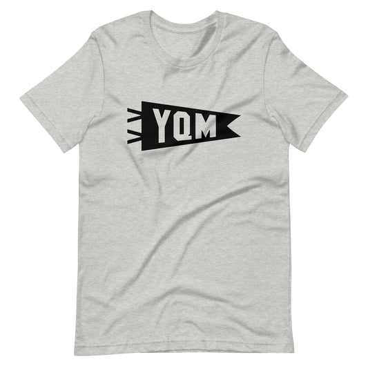 Airport Code T-Shirt - Black Graphic • YQM Moncton • YHM Designs - Image 01