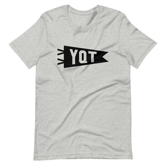 Airport Code T-Shirt - Black Graphic • YQT Thunder Bay • YHM Designs - Image 01