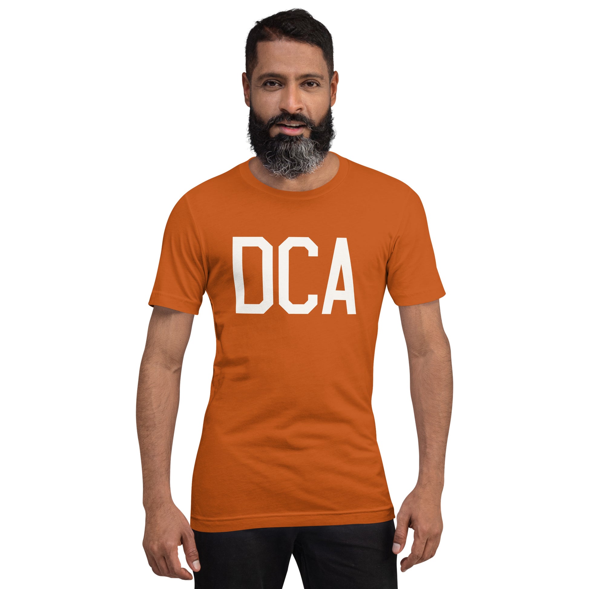 Airport Code T-Shirt - White Graphic • DCA Washington • YHM Designs - Image 07