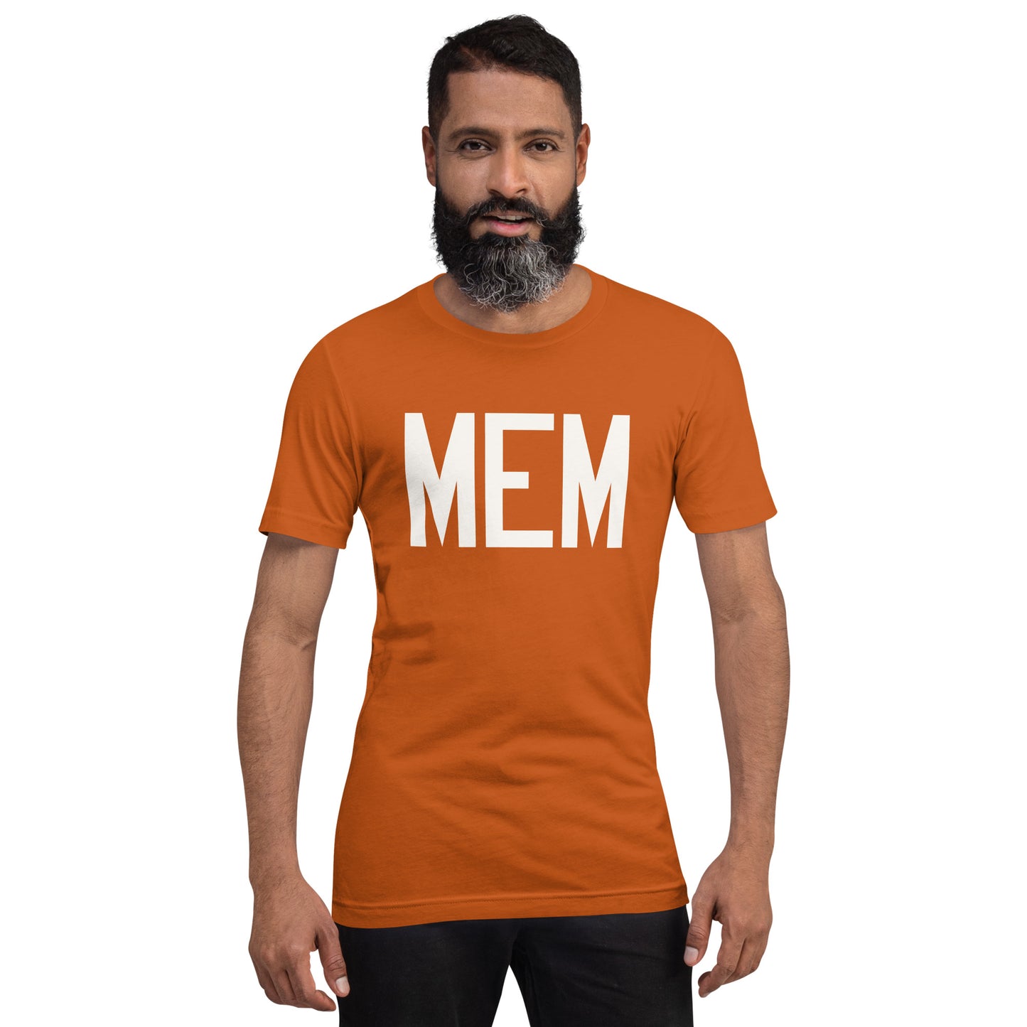 Airport Code T-Shirt - White Graphic • MEM Memphis • YHM Designs - Image 07