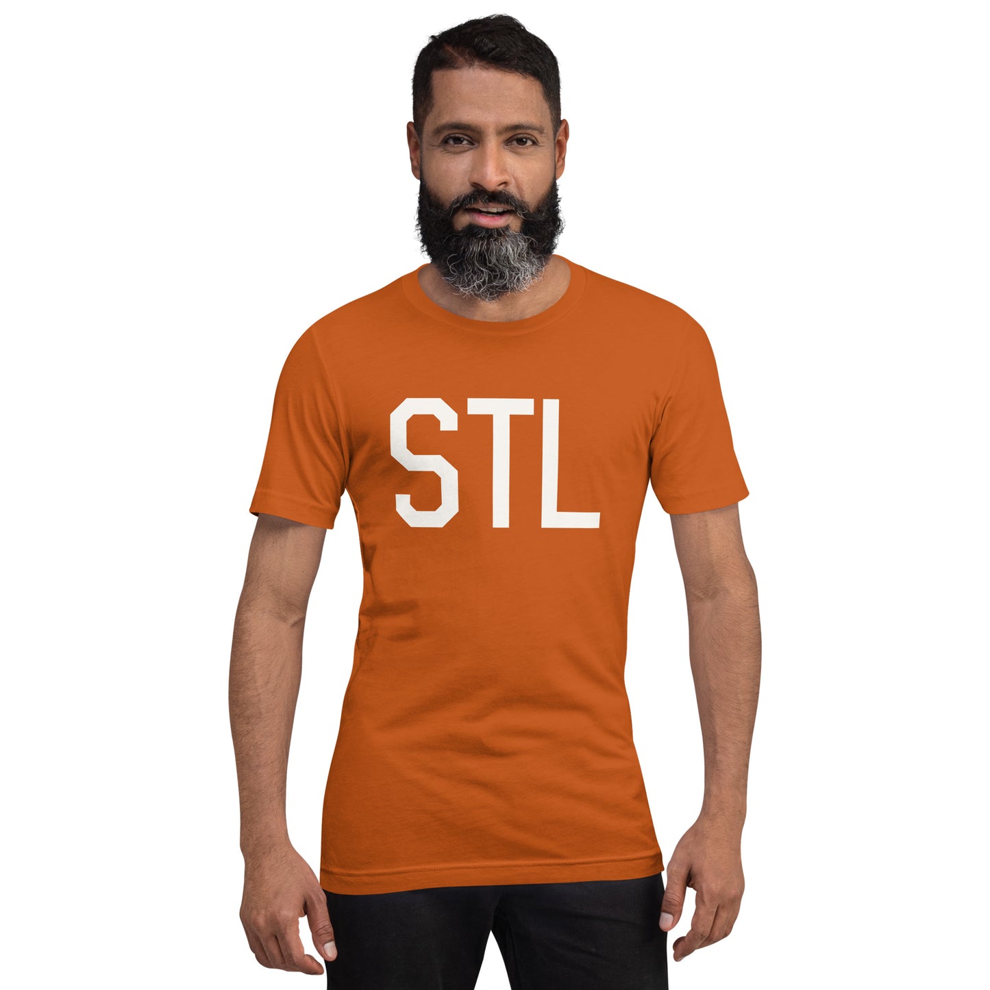 Airport Code T-Shirt - White Graphic • STL St. Louis • YHM Designs - Image 07