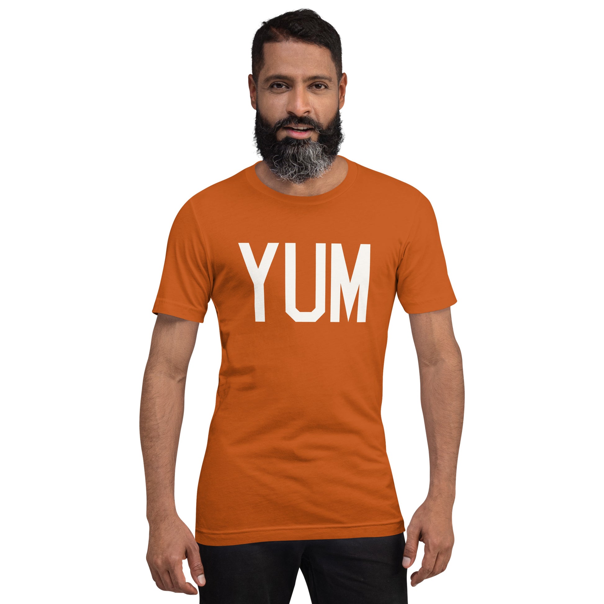 Airport Code T-Shirt - White Graphic • YUM Yuma • YHM Designs - Image 07