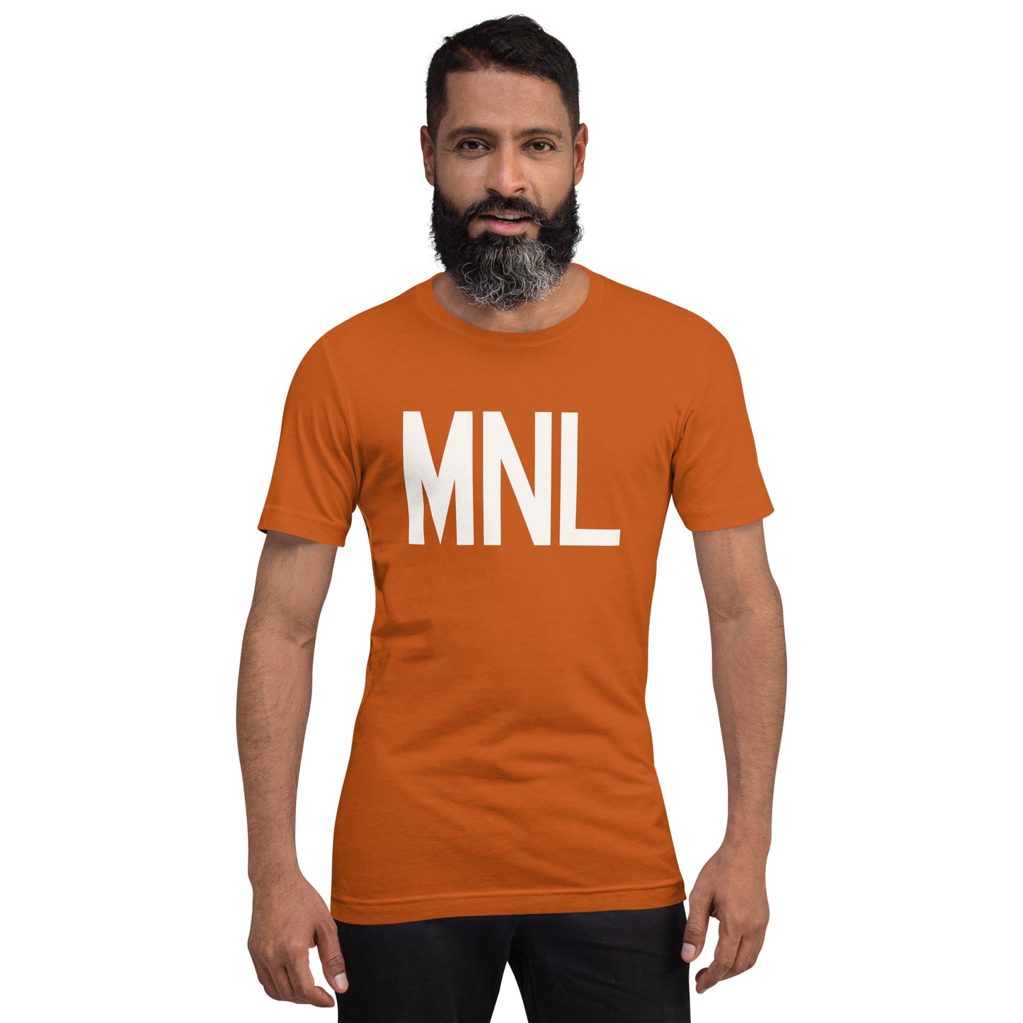 Airport Code T-Shirt - White Graphic • MNL Manila • YHM Designs - Image 07