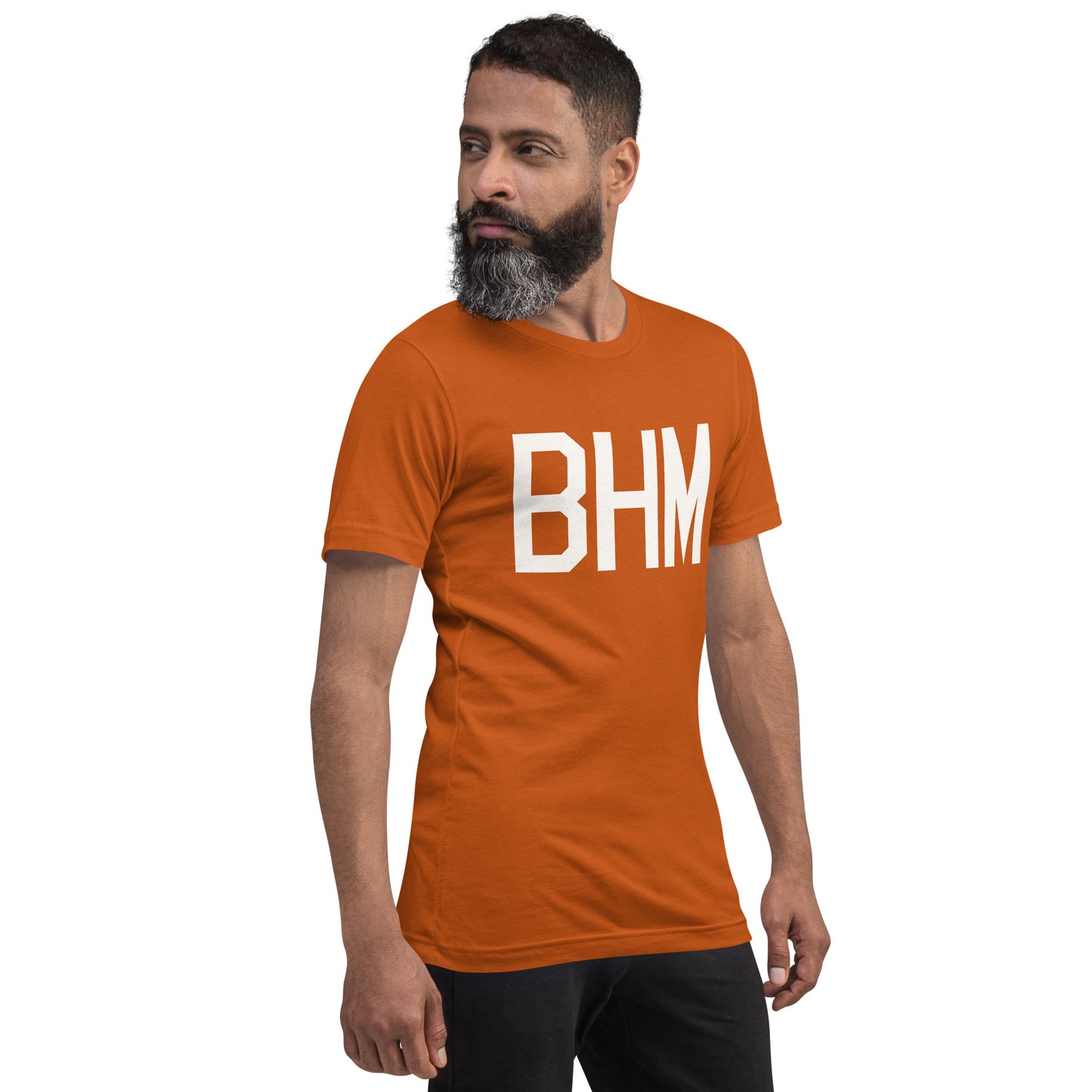 Airport Code T-Shirt - White Graphic • BHM Birmingham • YHM Designs - Image 08