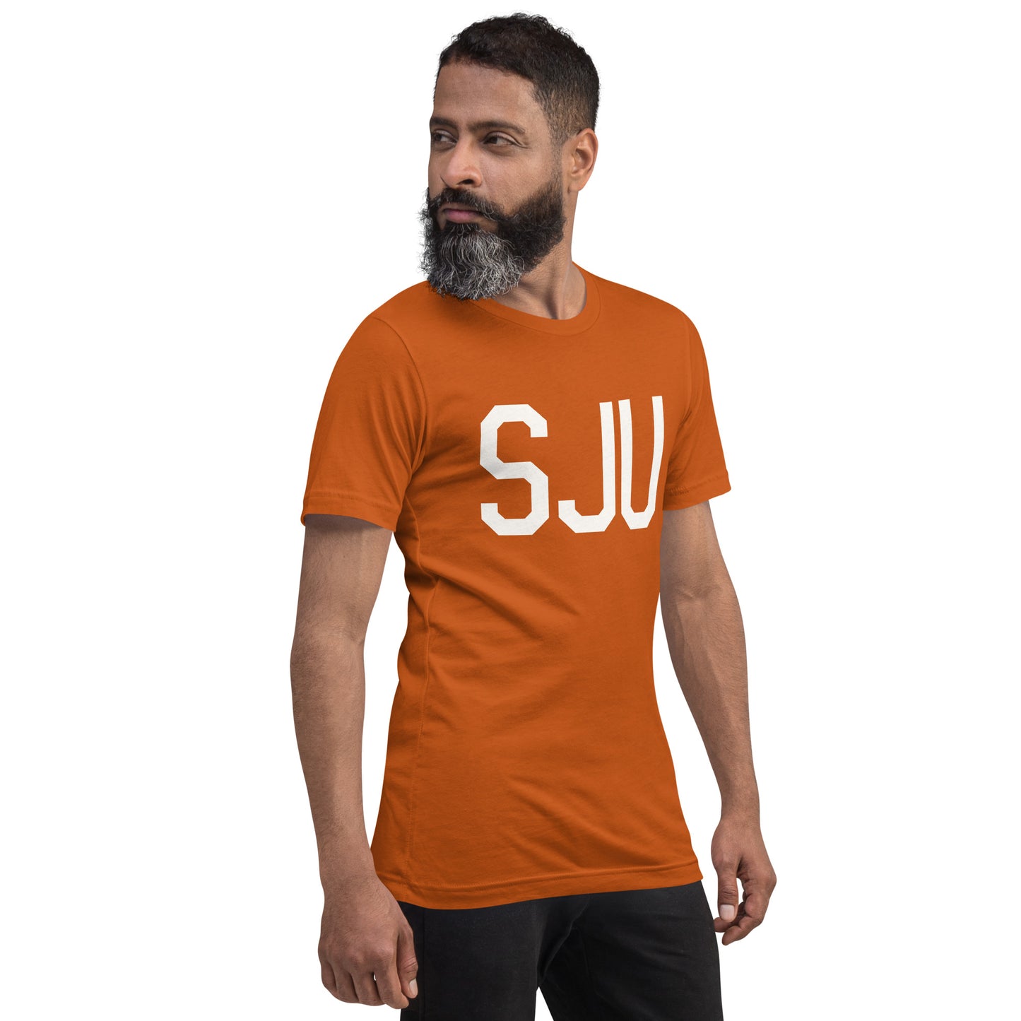 Airport Code T-Shirt - White Graphic • SJU San Juan • YHM Designs - Image 08