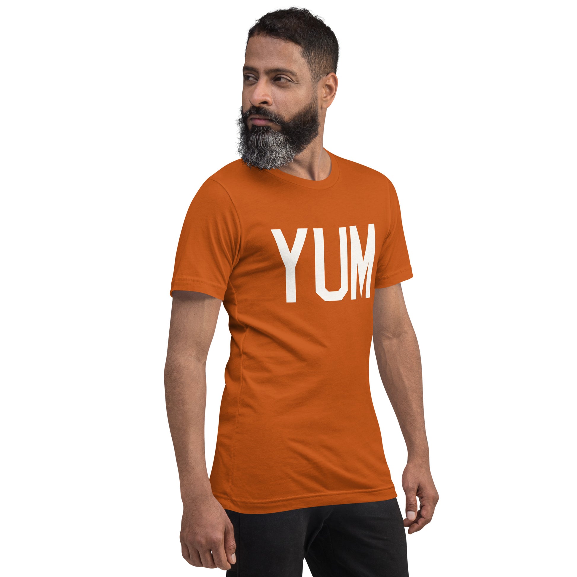 Airport Code T-Shirt - White Graphic • YUM Yuma • YHM Designs - Image 08