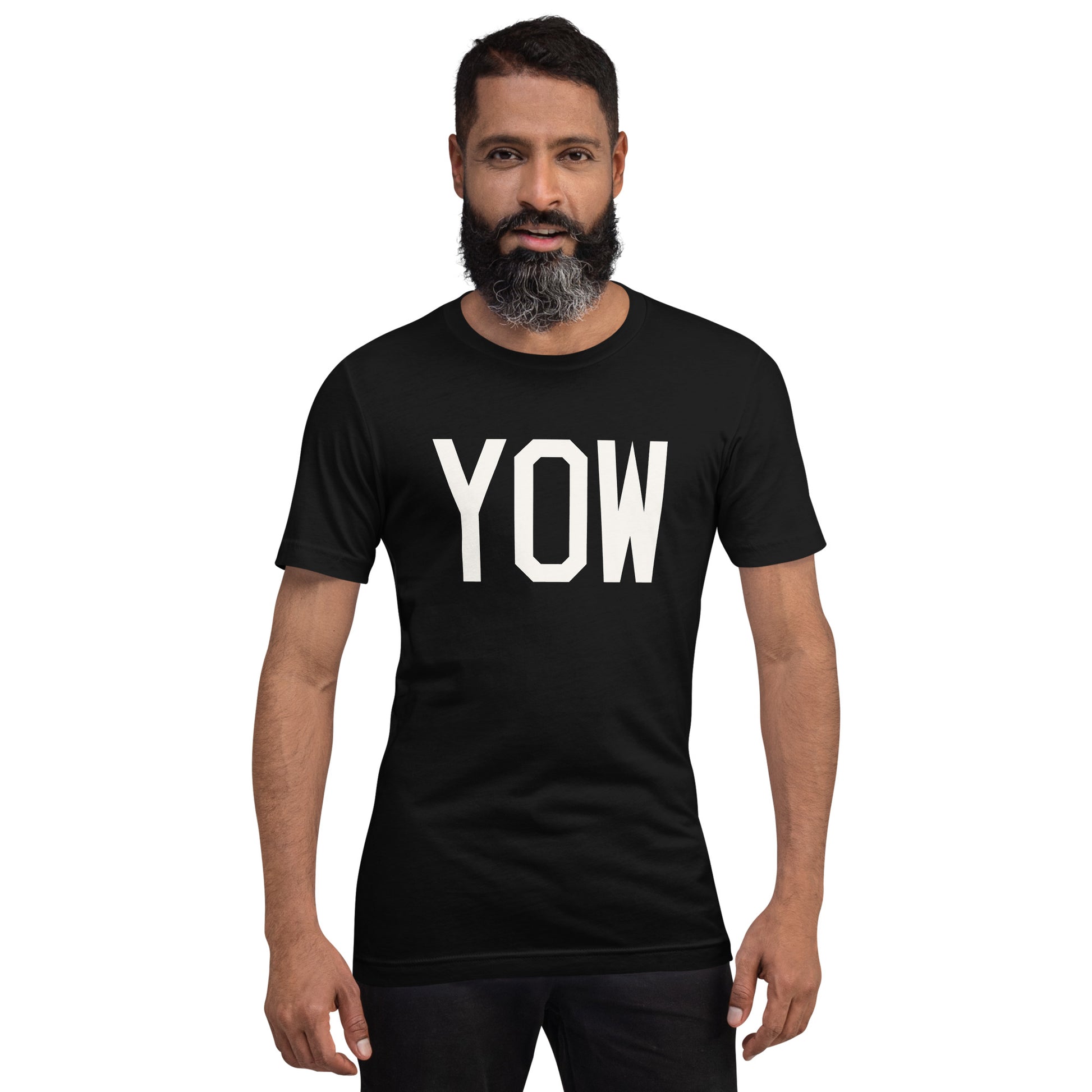 Airport Code T-Shirt - White Graphic • YOW Ottawa • YHM Designs - Image 07