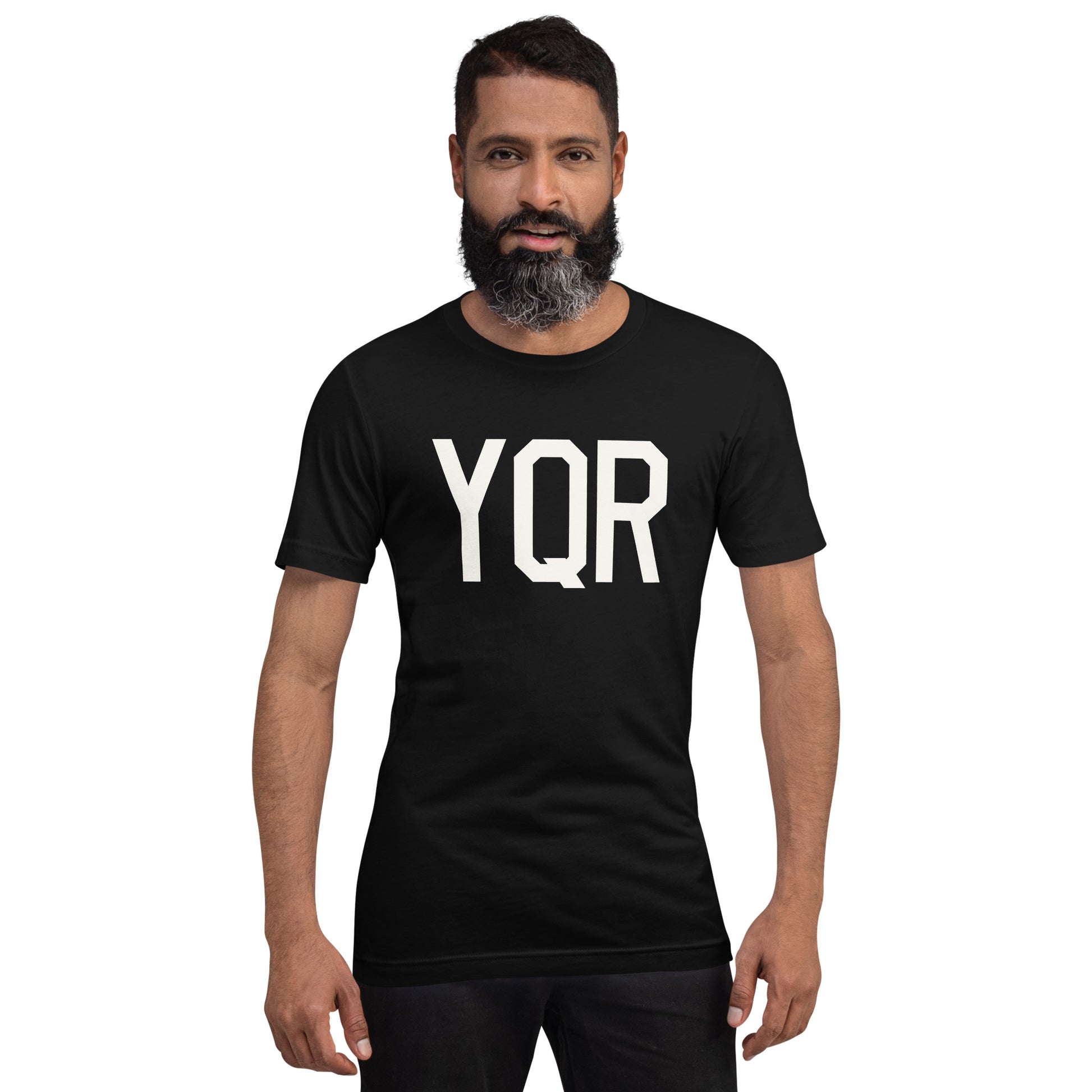 Airport Code T-Shirt - White Graphic • YQR Regina • YHM Designs - Image 07