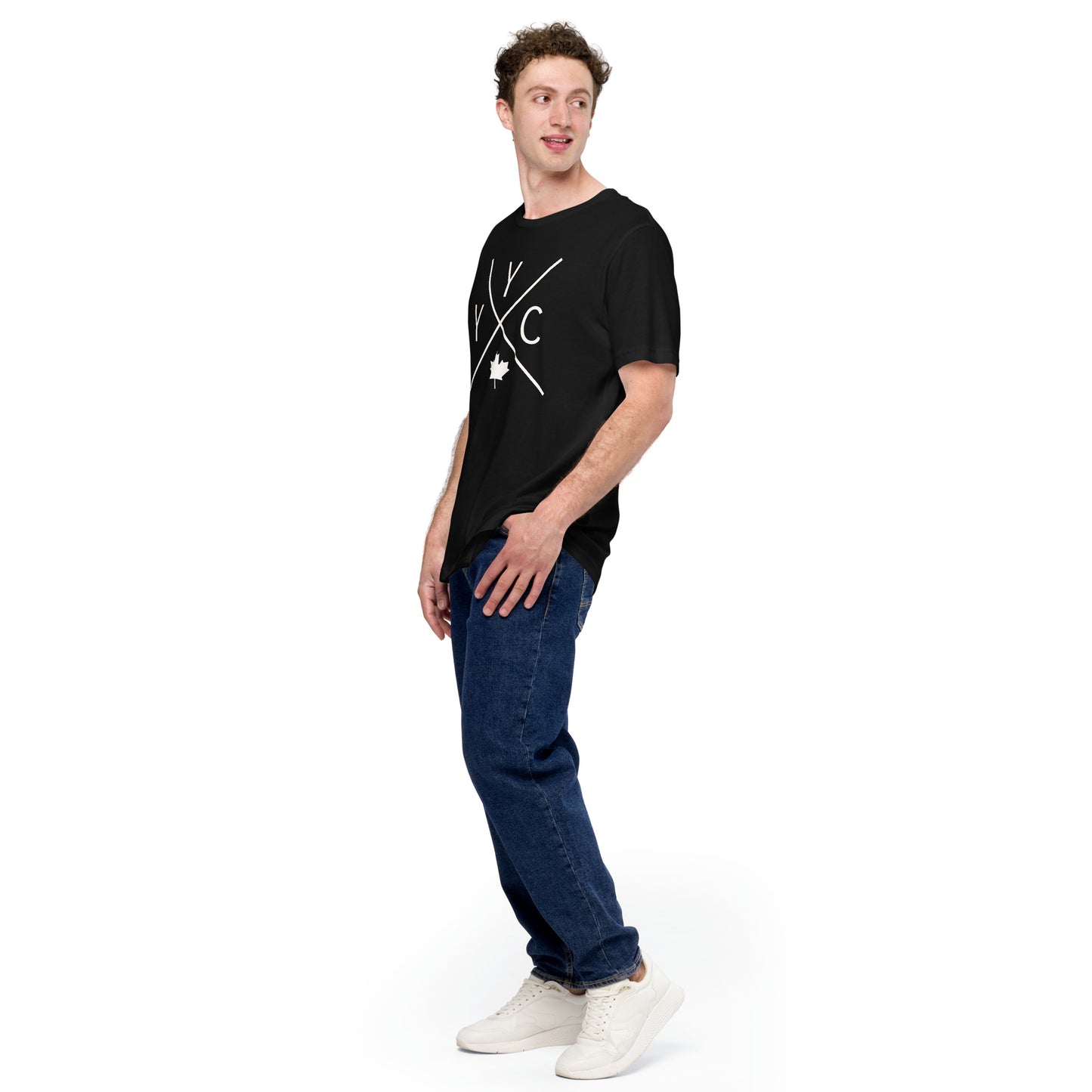 Crossed-X T-Shirt - White Graphic • YYC Calgary • YHM Designs - Image 07