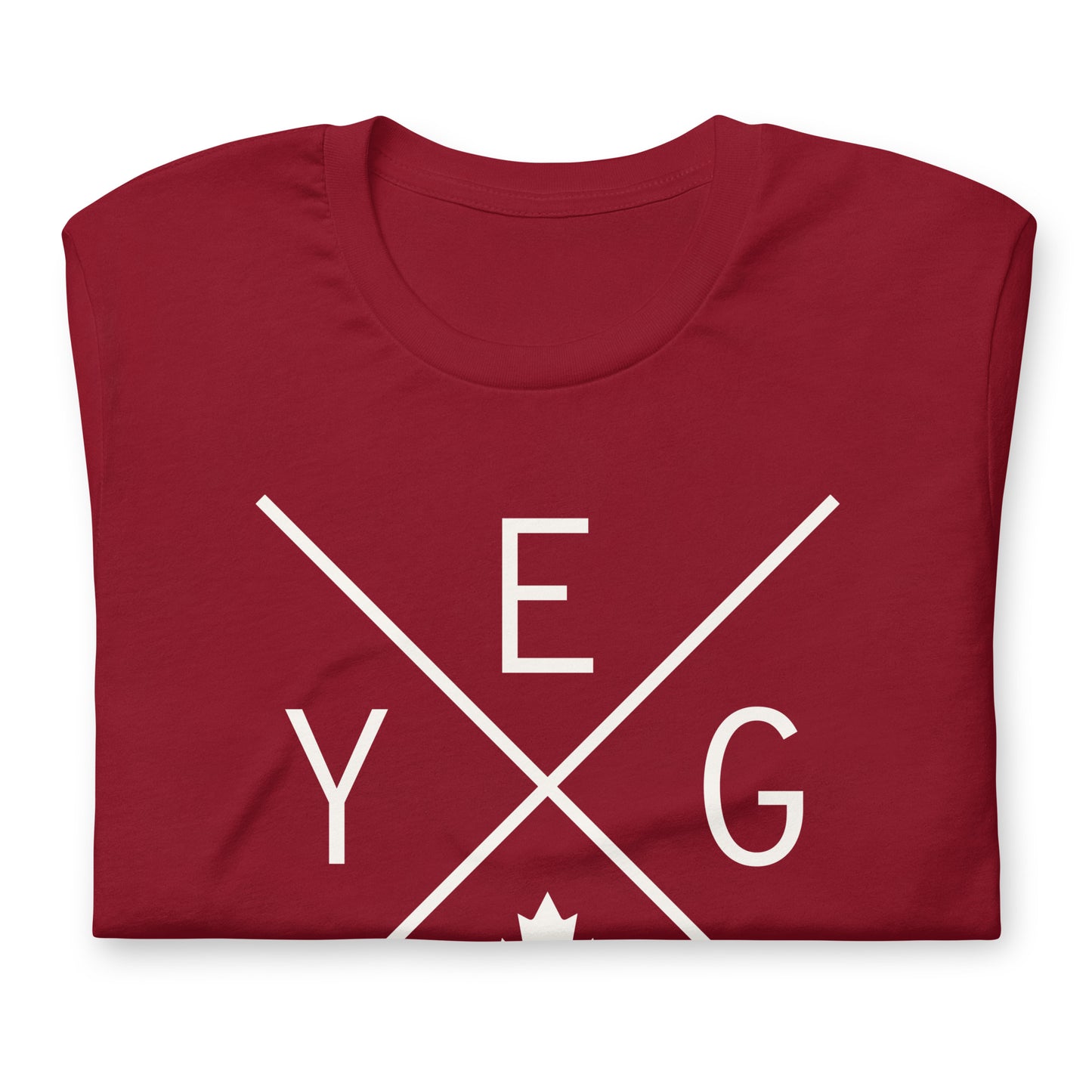 Crossed-X T-Shirt - White Graphic • YEG Edmonton • YHM Designs - Image 03