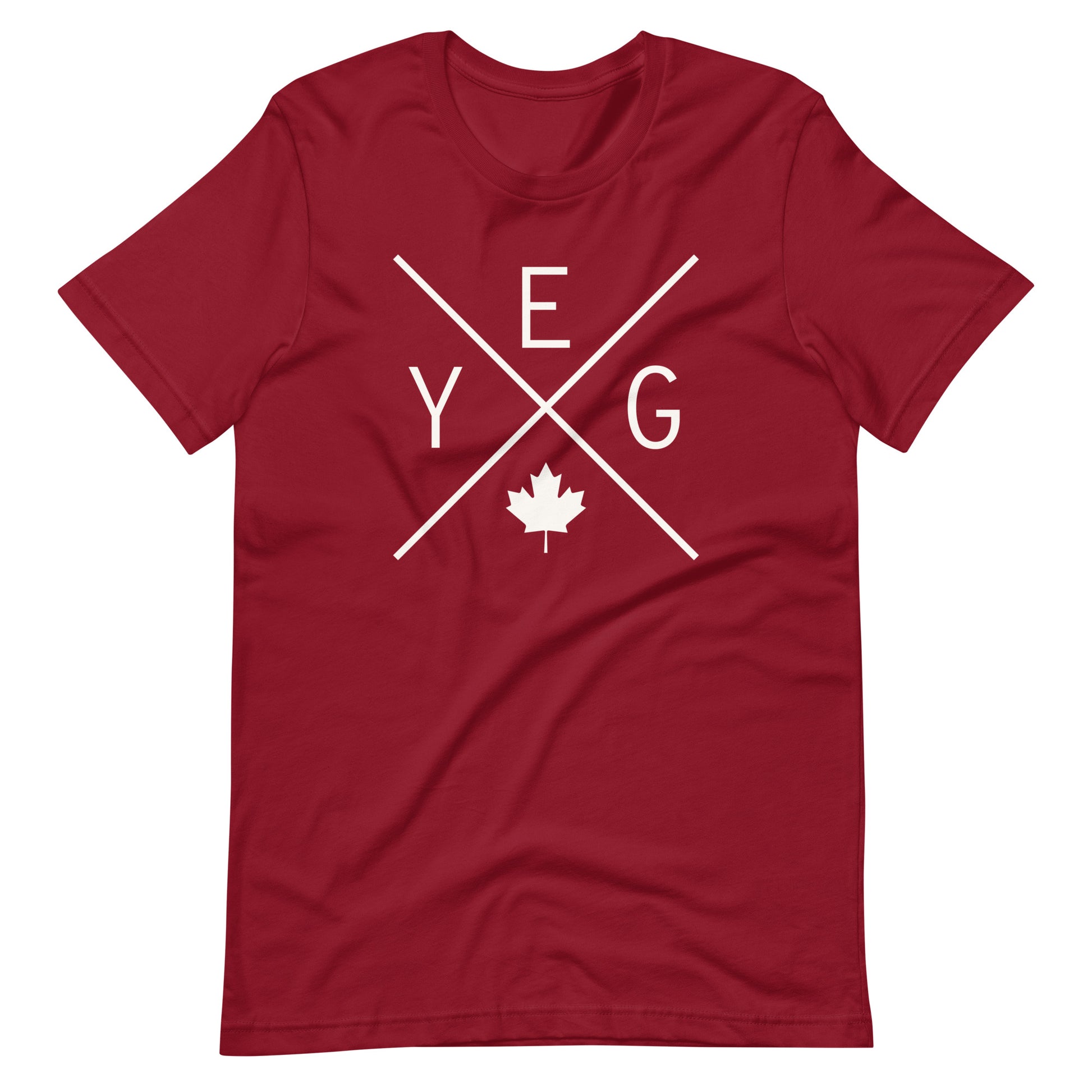 Crossed-X T-Shirt - White Graphic • YEG Edmonton • YHM Designs - Image 04