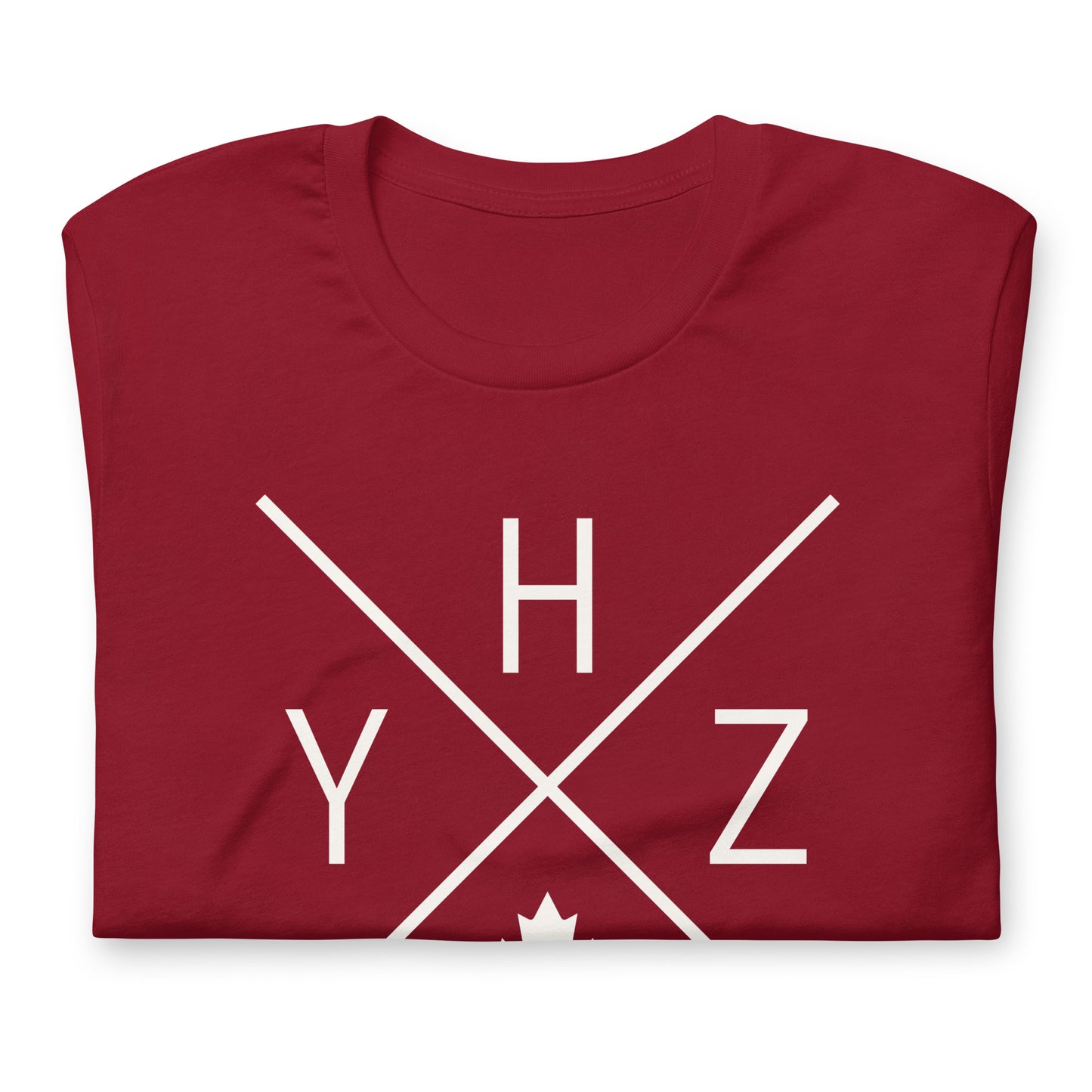 Crossed-X T-Shirt - White Graphic • YHZ Halifax • YHM Designs - Image 03