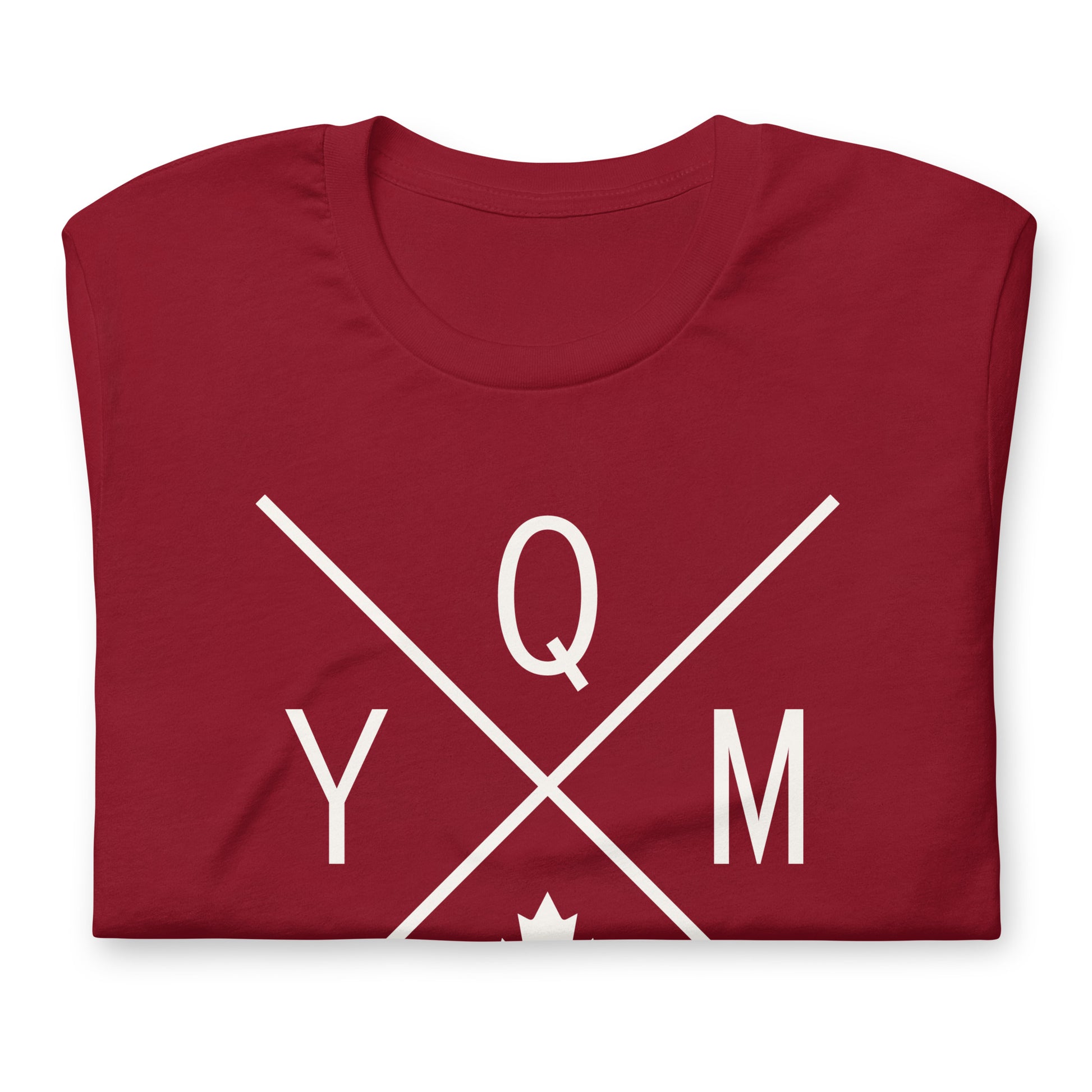 Crossed-X T-Shirt - White Graphic • YQM Moncton • YHM Designs - Image 03