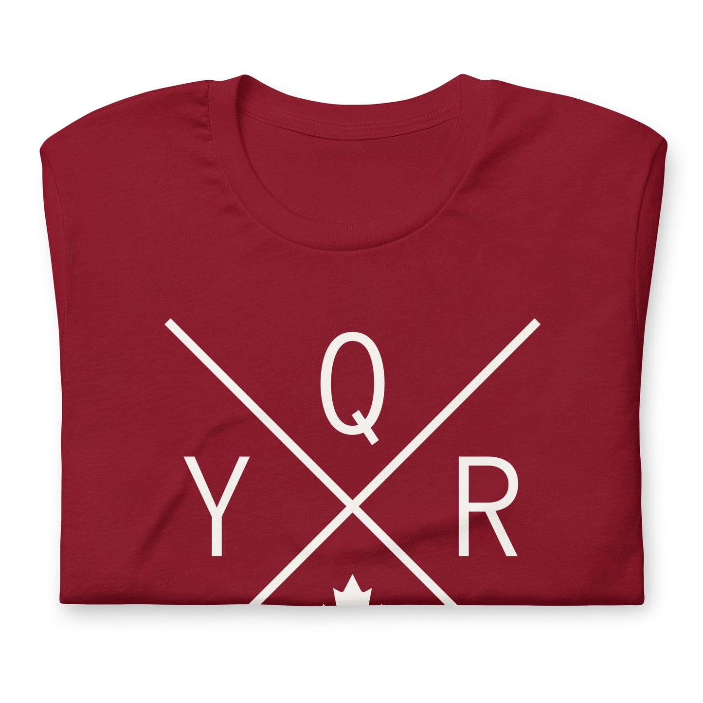 Crossed-X T-Shirt - White Graphic • YQR Regina • YHM Designs - Image 03
